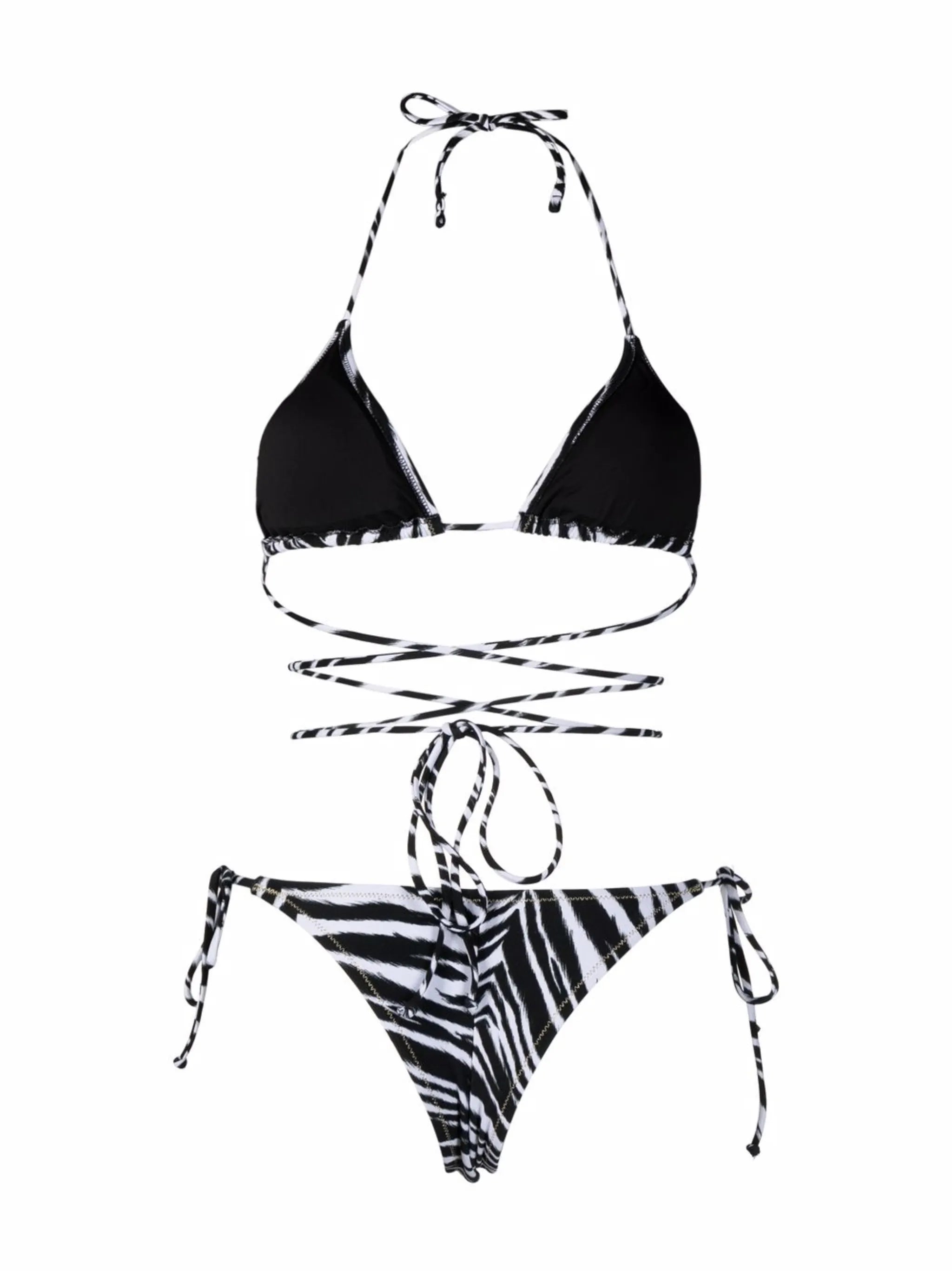 zebra-print bikini