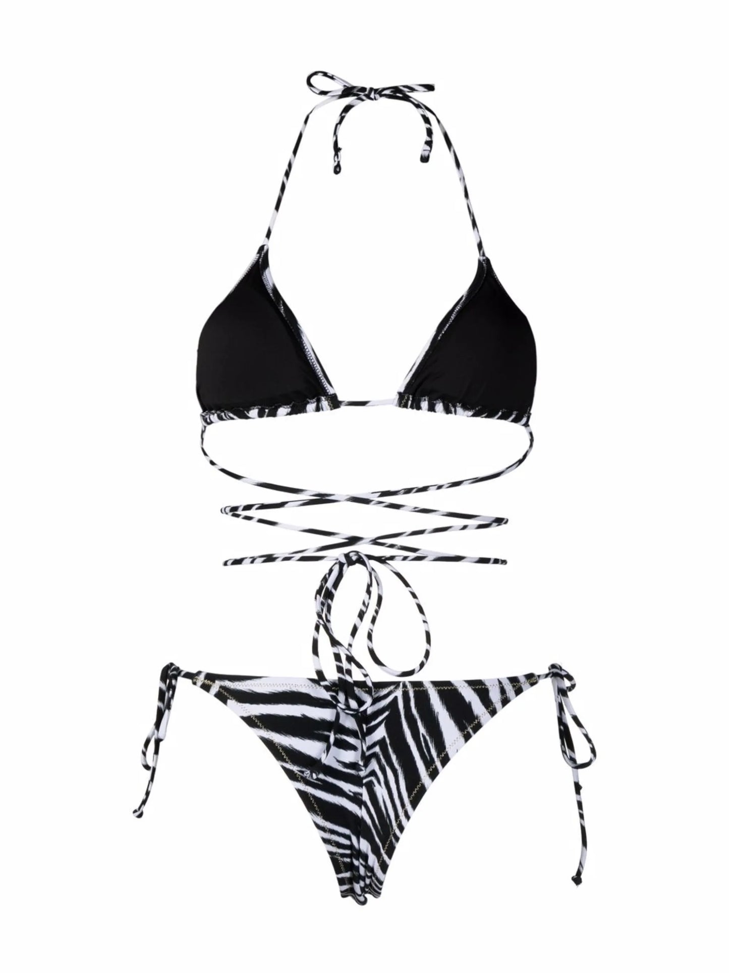zebra-print bikini