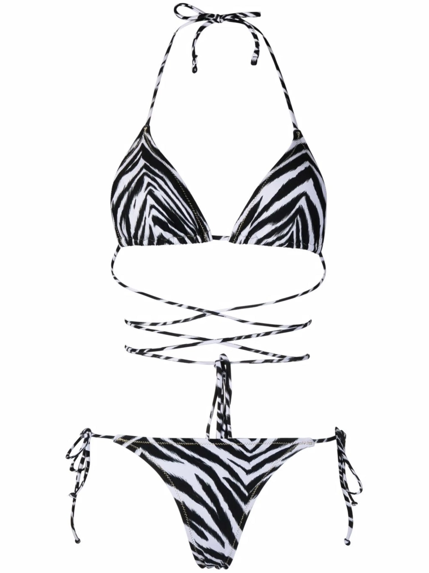 zebra-print bikini