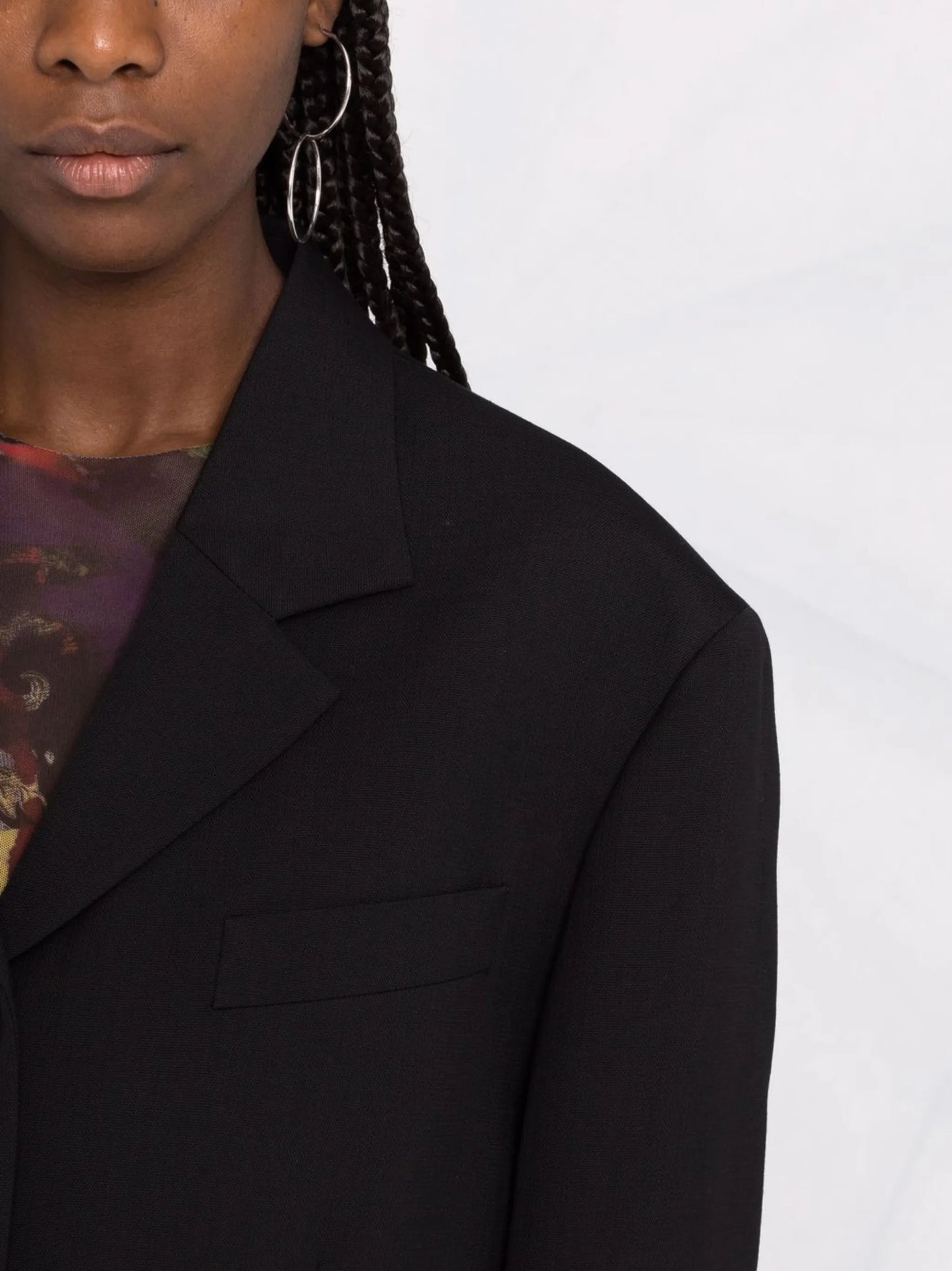 single-breasted blazer