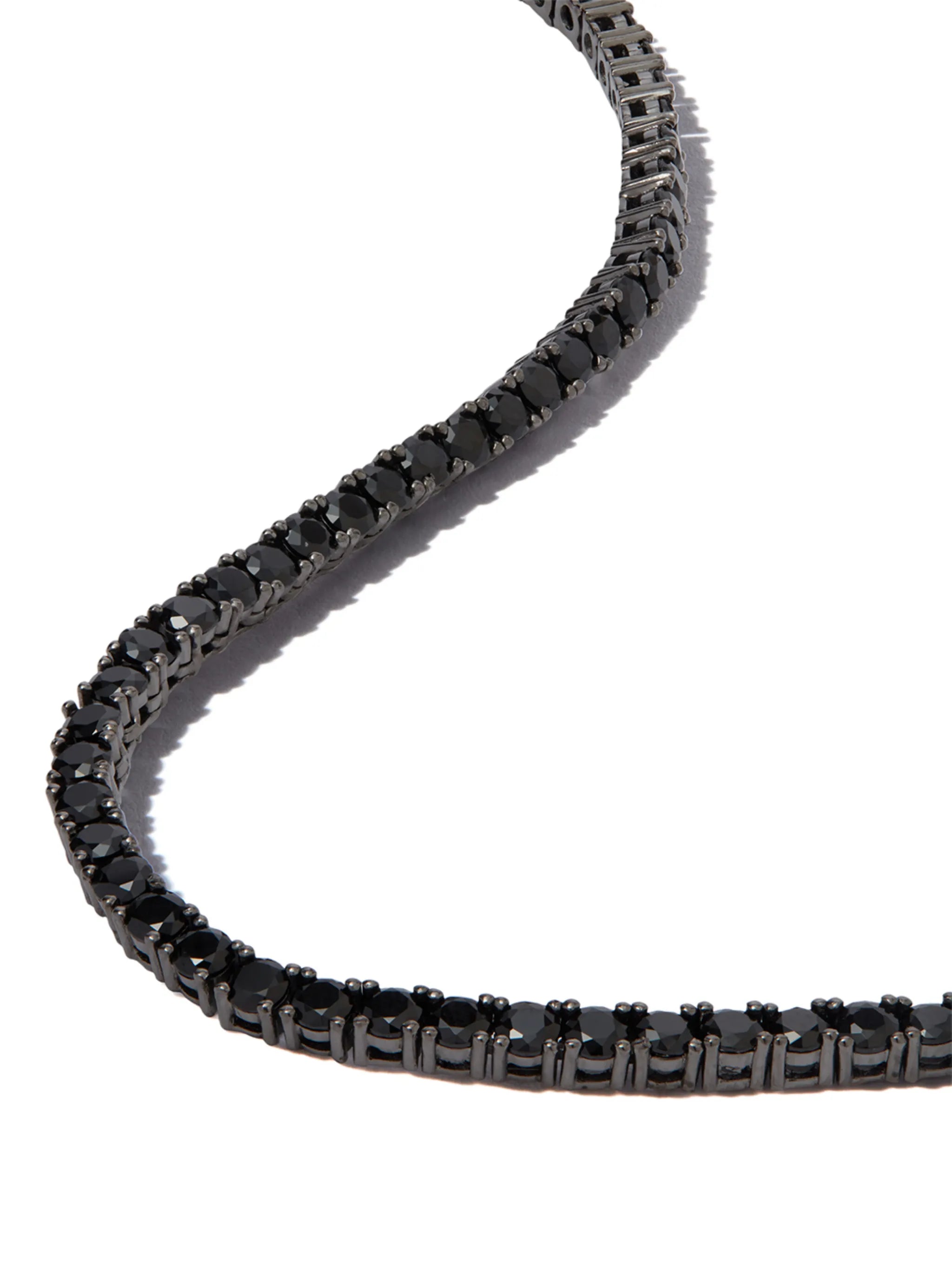 crystal tennis necklace