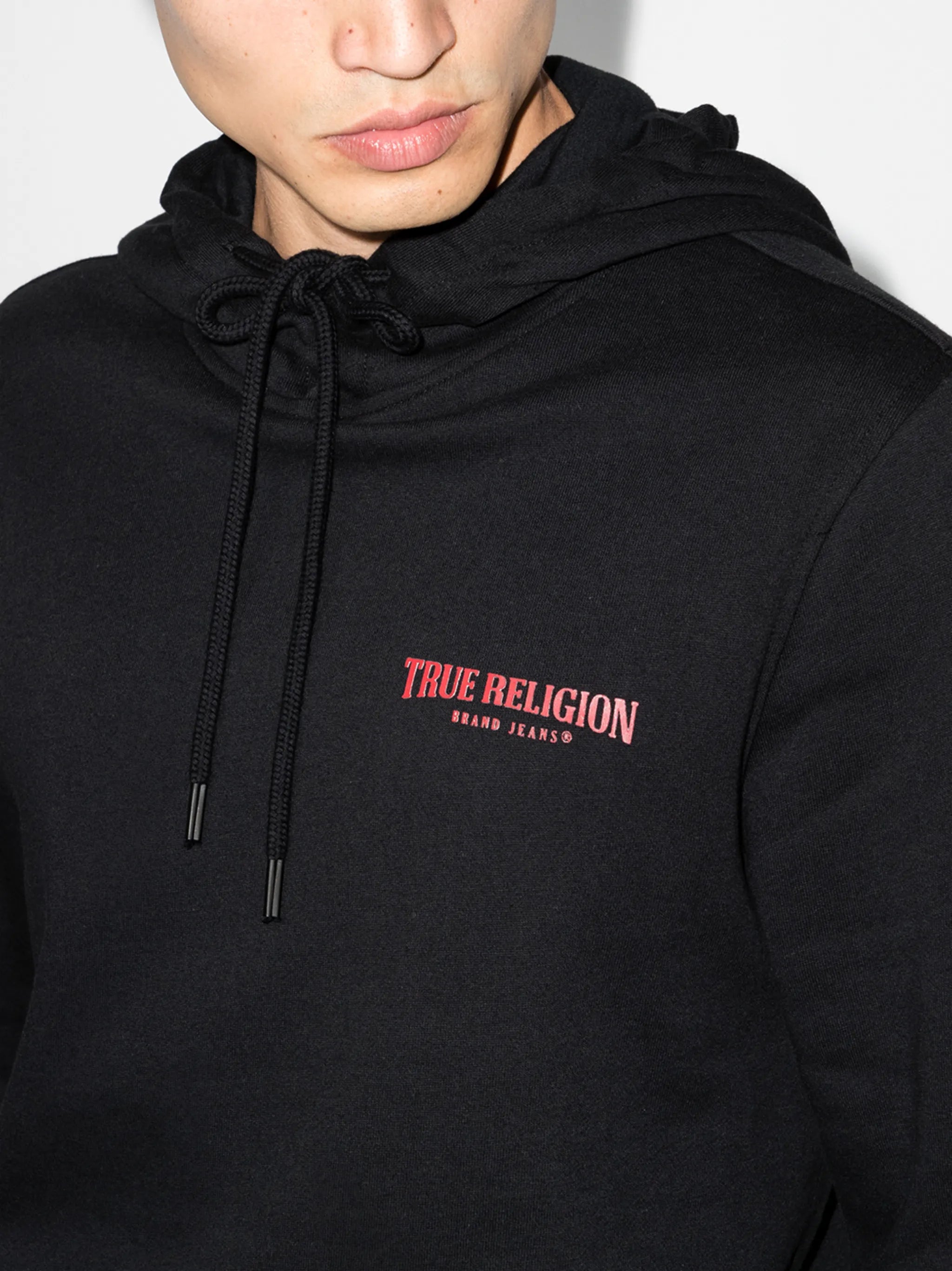 logo-print hooded sweatshirt