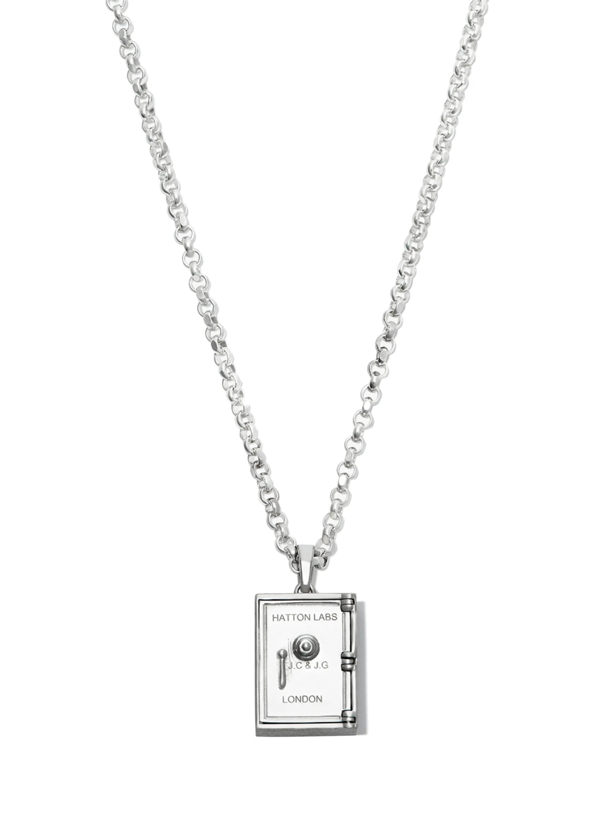 Safe-pendant chain necklace