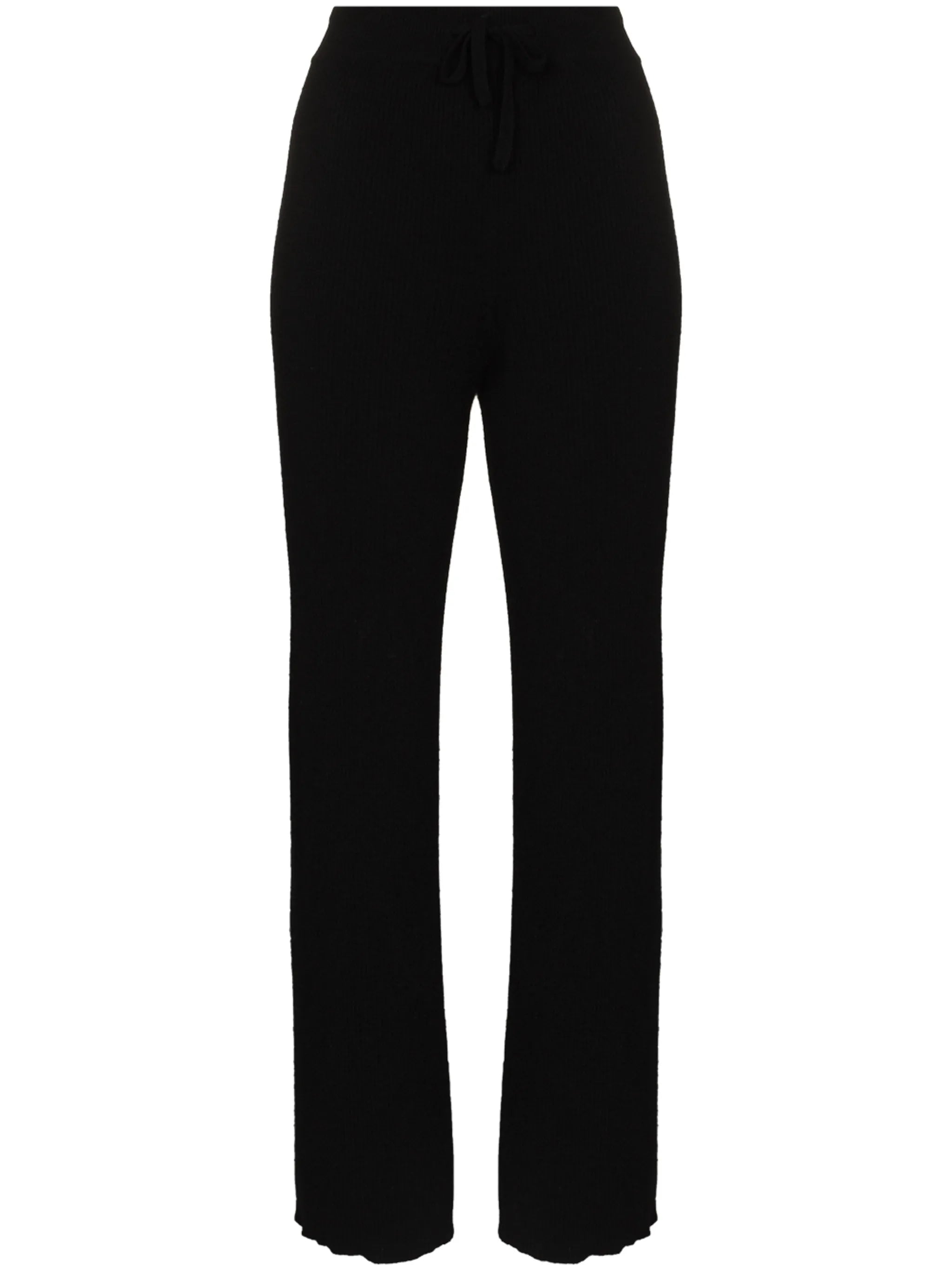 Heather knitted drawstring track pants