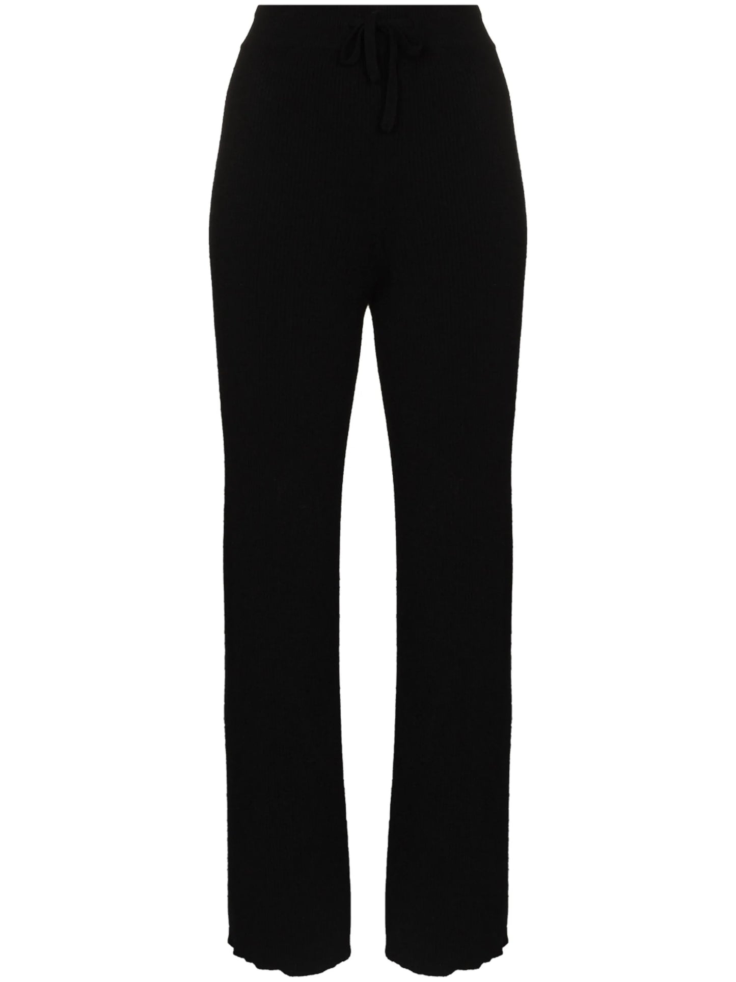 Heather knitted drawstring track pants