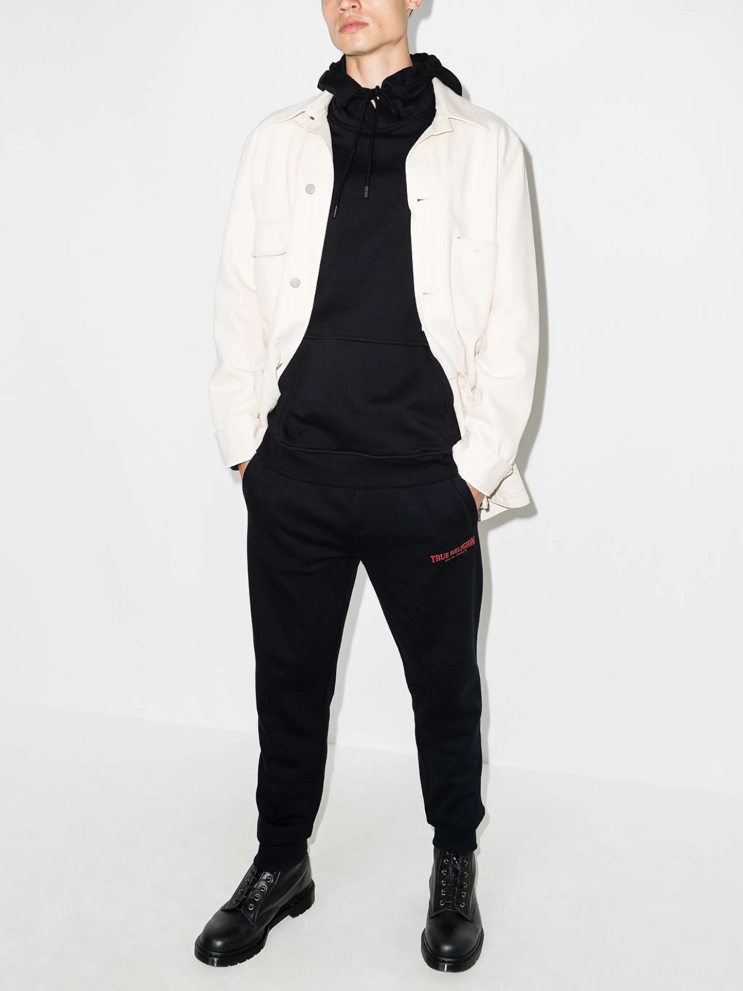 logo-print track pants