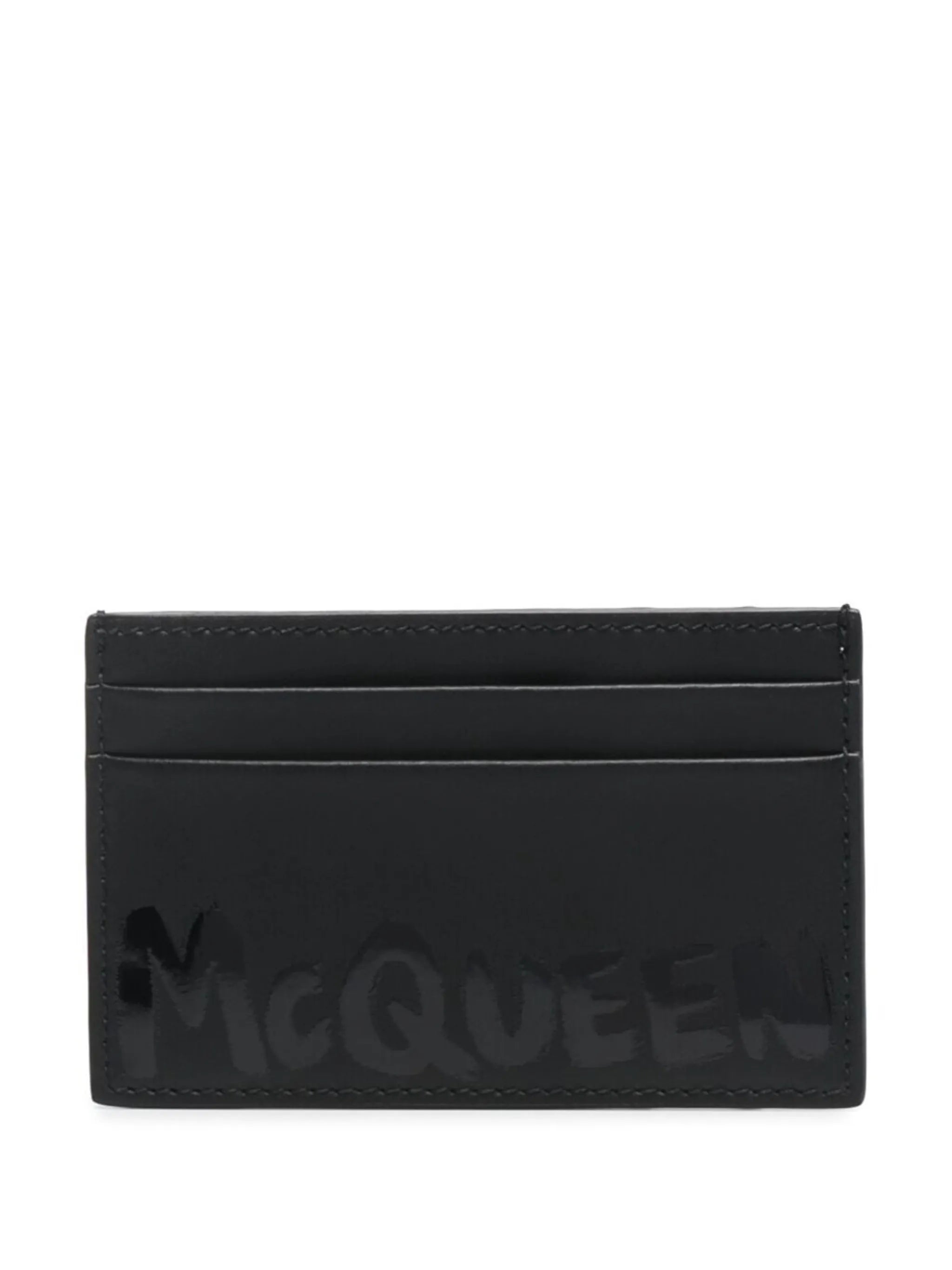 logo-print cardholder