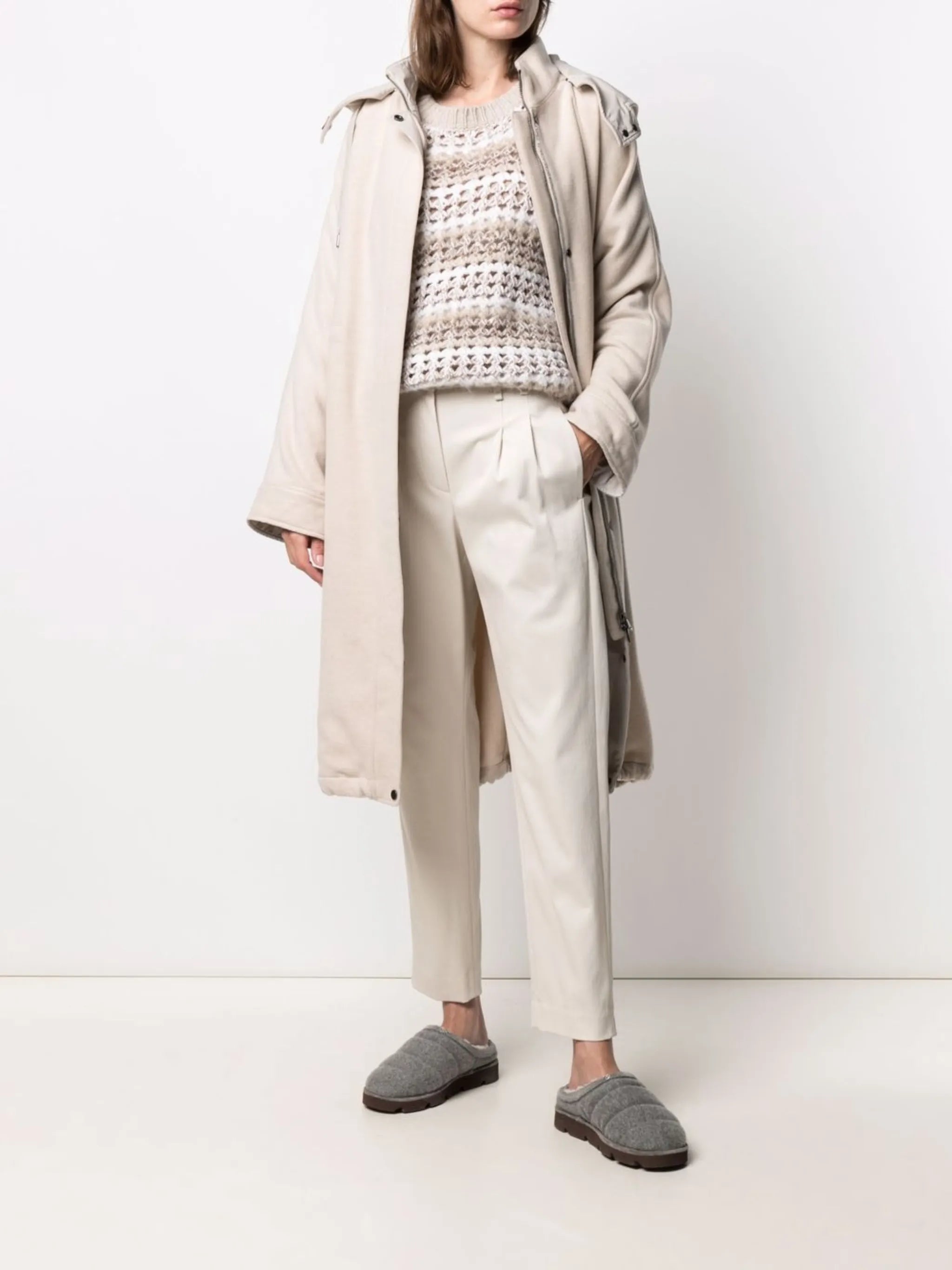 hooded parka coat