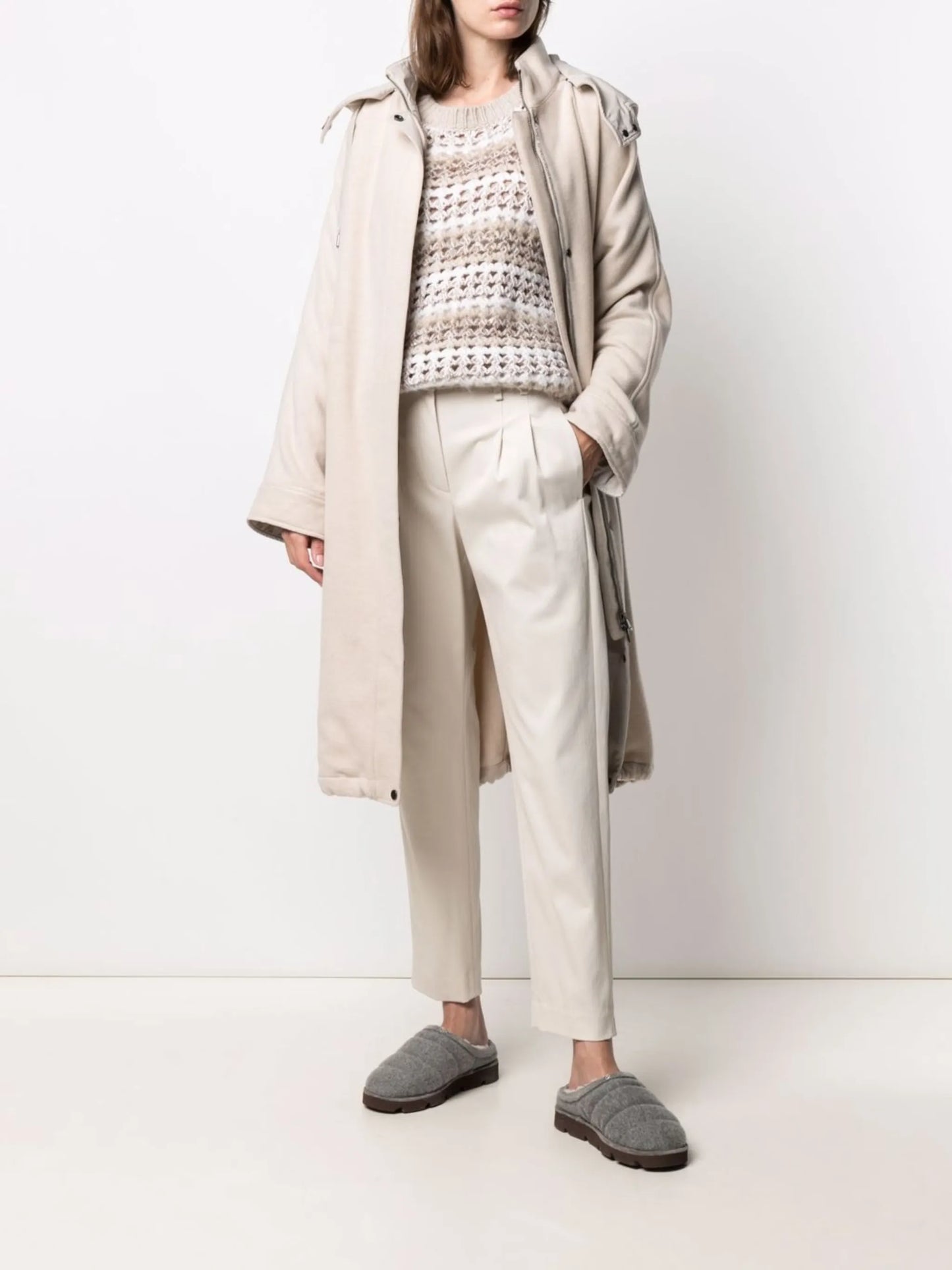 hooded parka coat