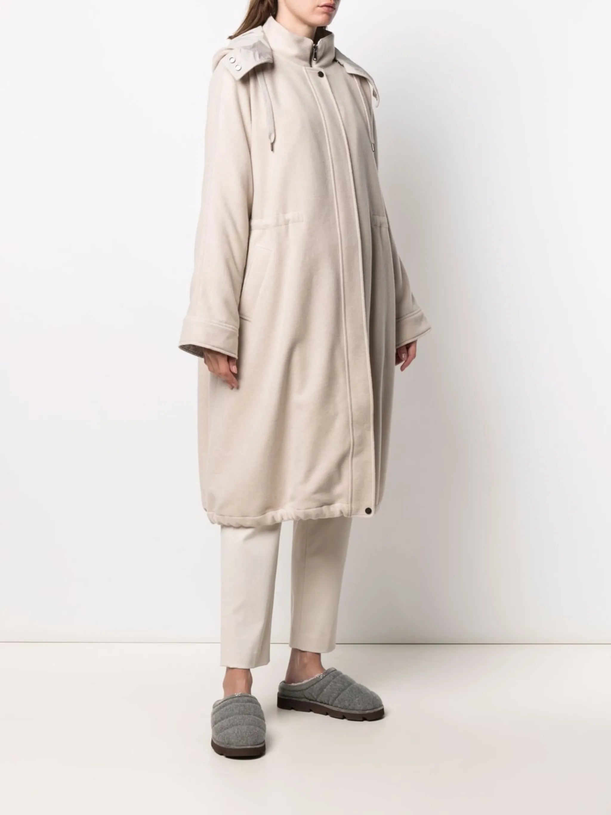 hooded parka coat
