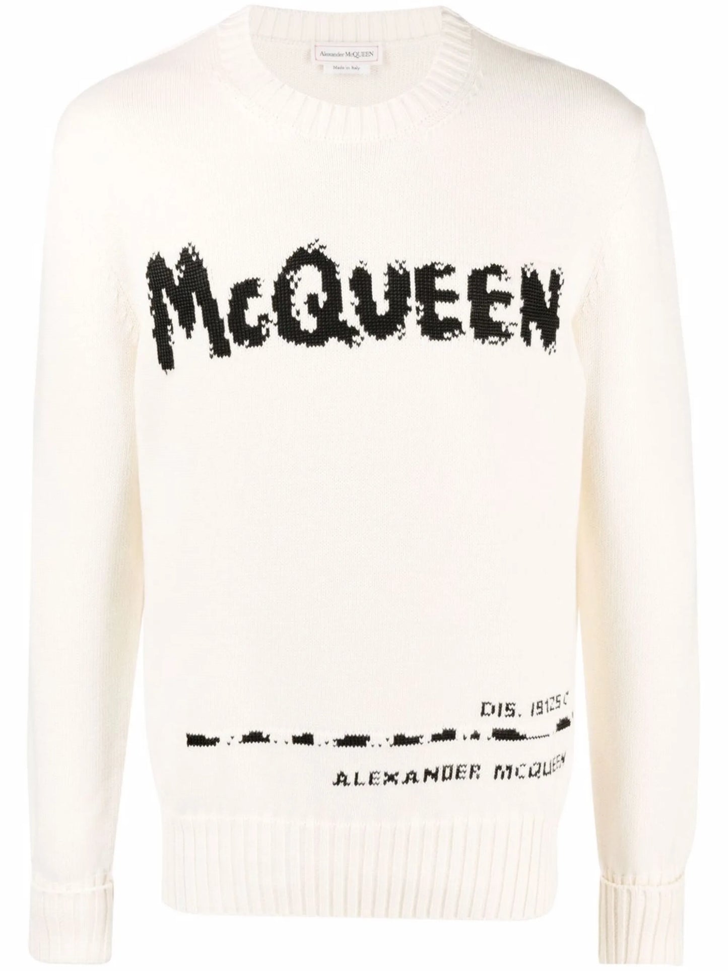 Graffiti intarsia-knit jumper