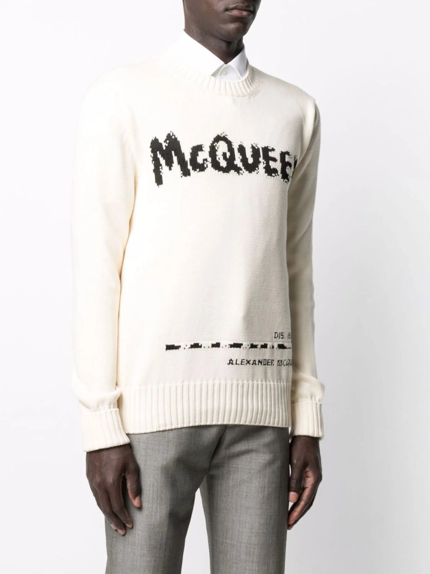 Graffiti intarsia-knit jumper