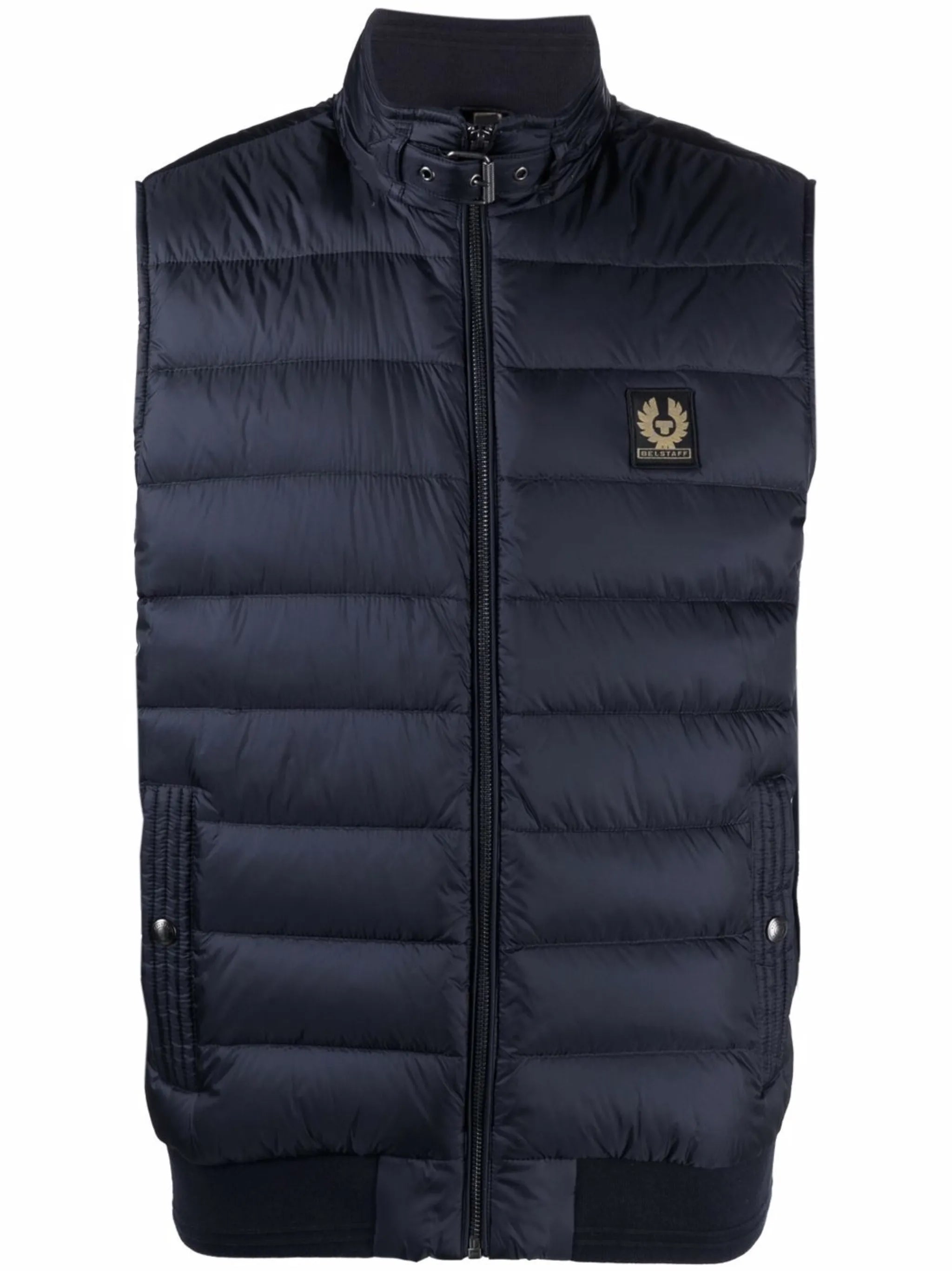 logo-patch padded gilet
