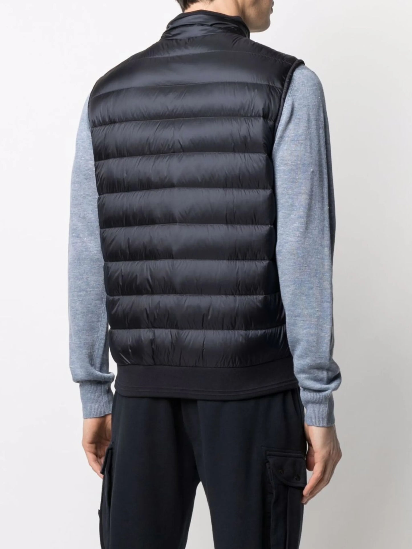 logo-patch padded gilet