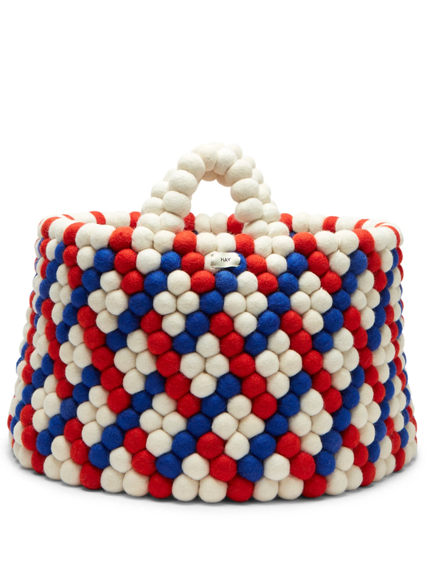 Bead argyle pattern basket
