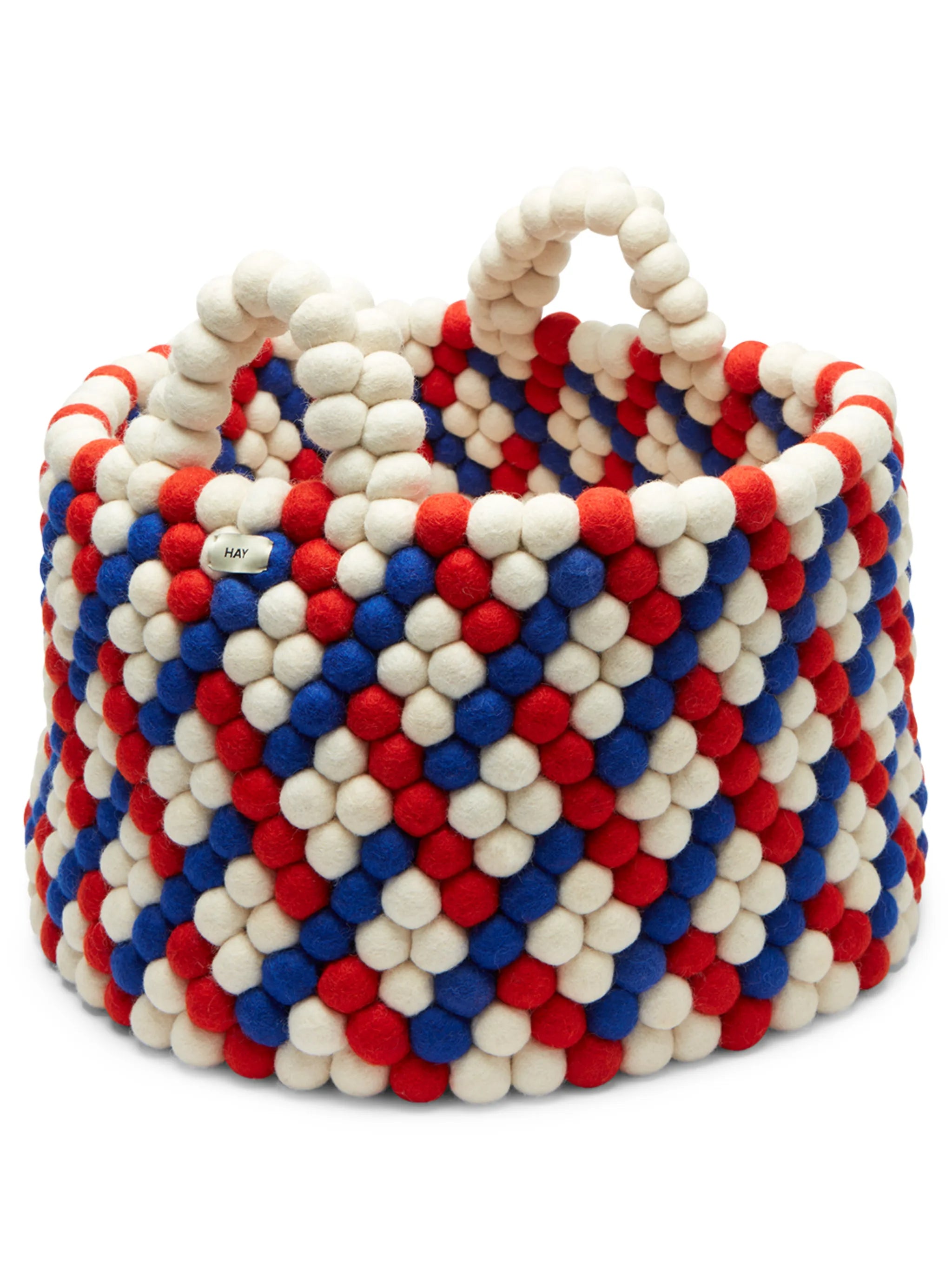 Bead argyle pattern basket