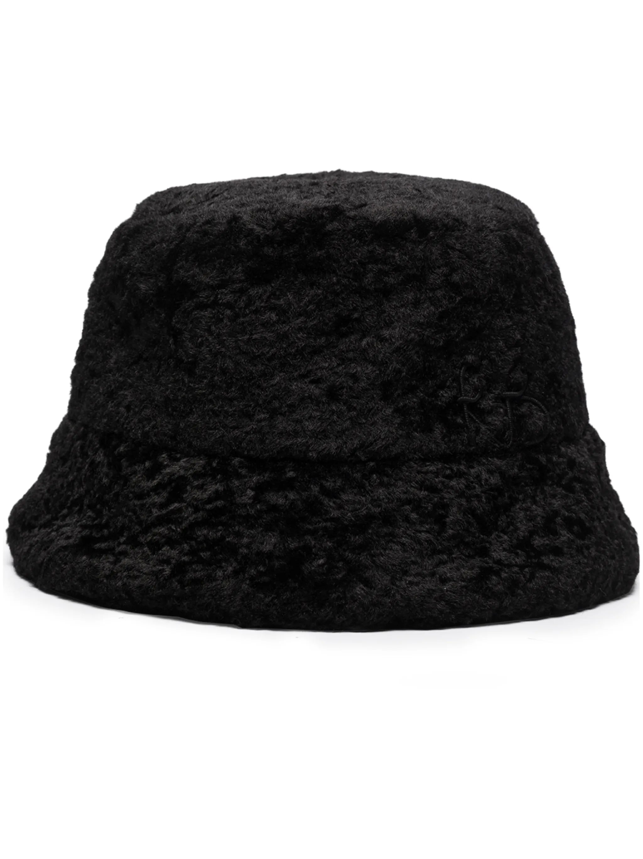 faux-fur bucket hat
