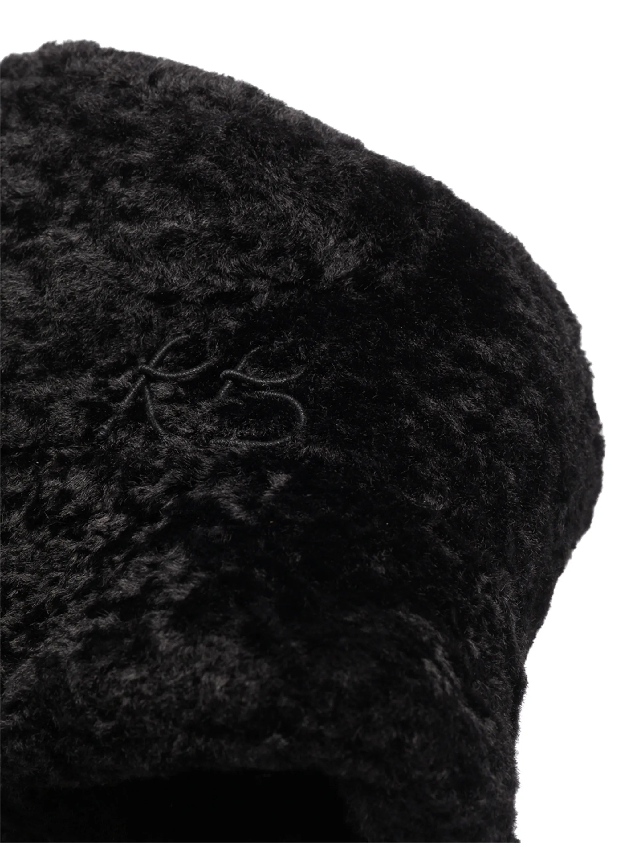 faux-fur bucket hat