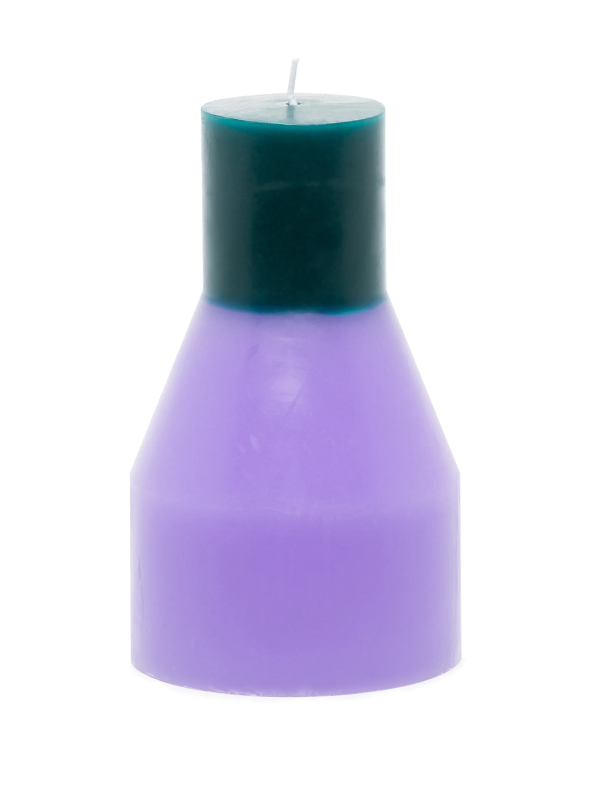 Pillar colour-block candle