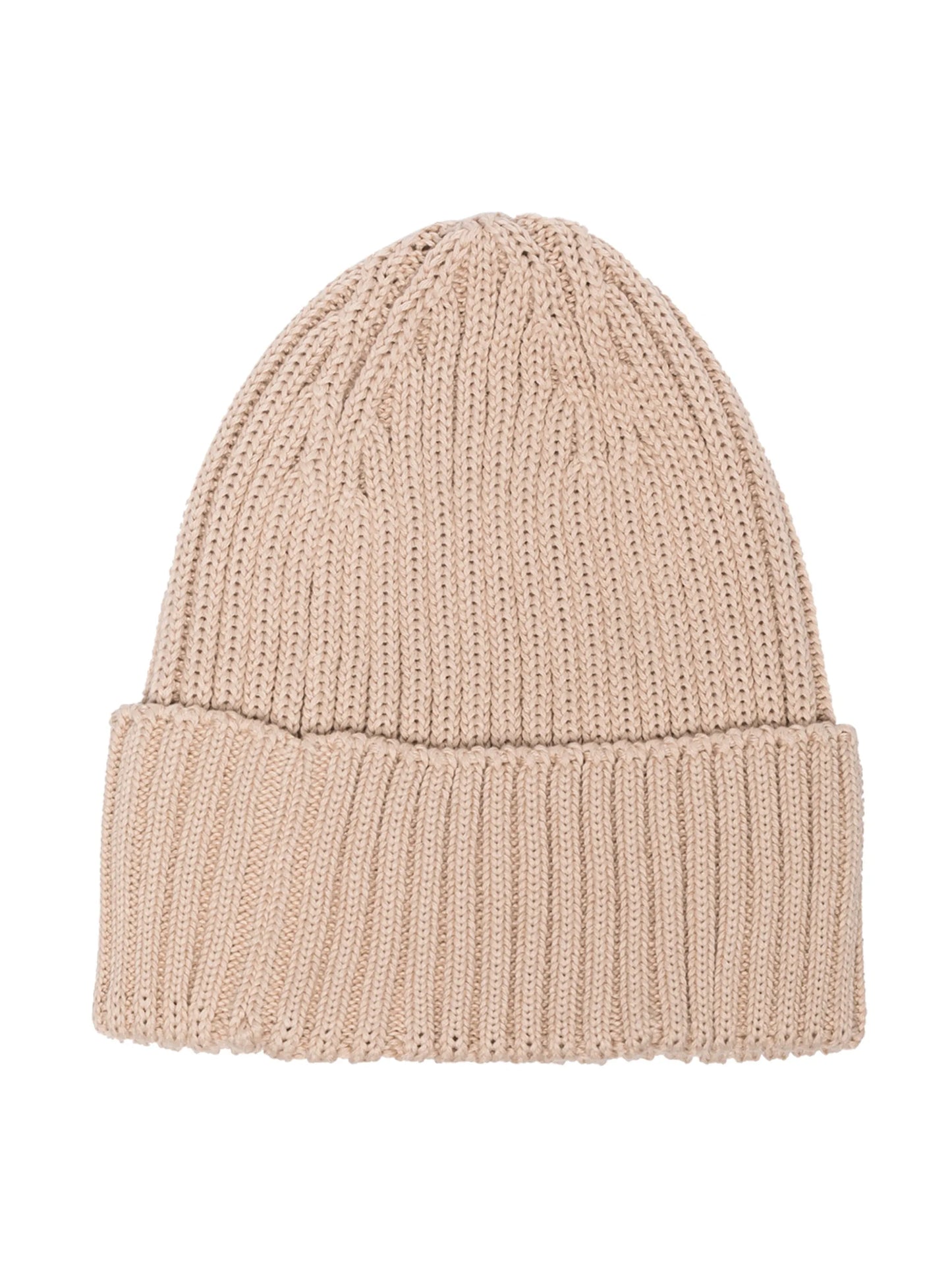 logo-print ribbed-knit beanie