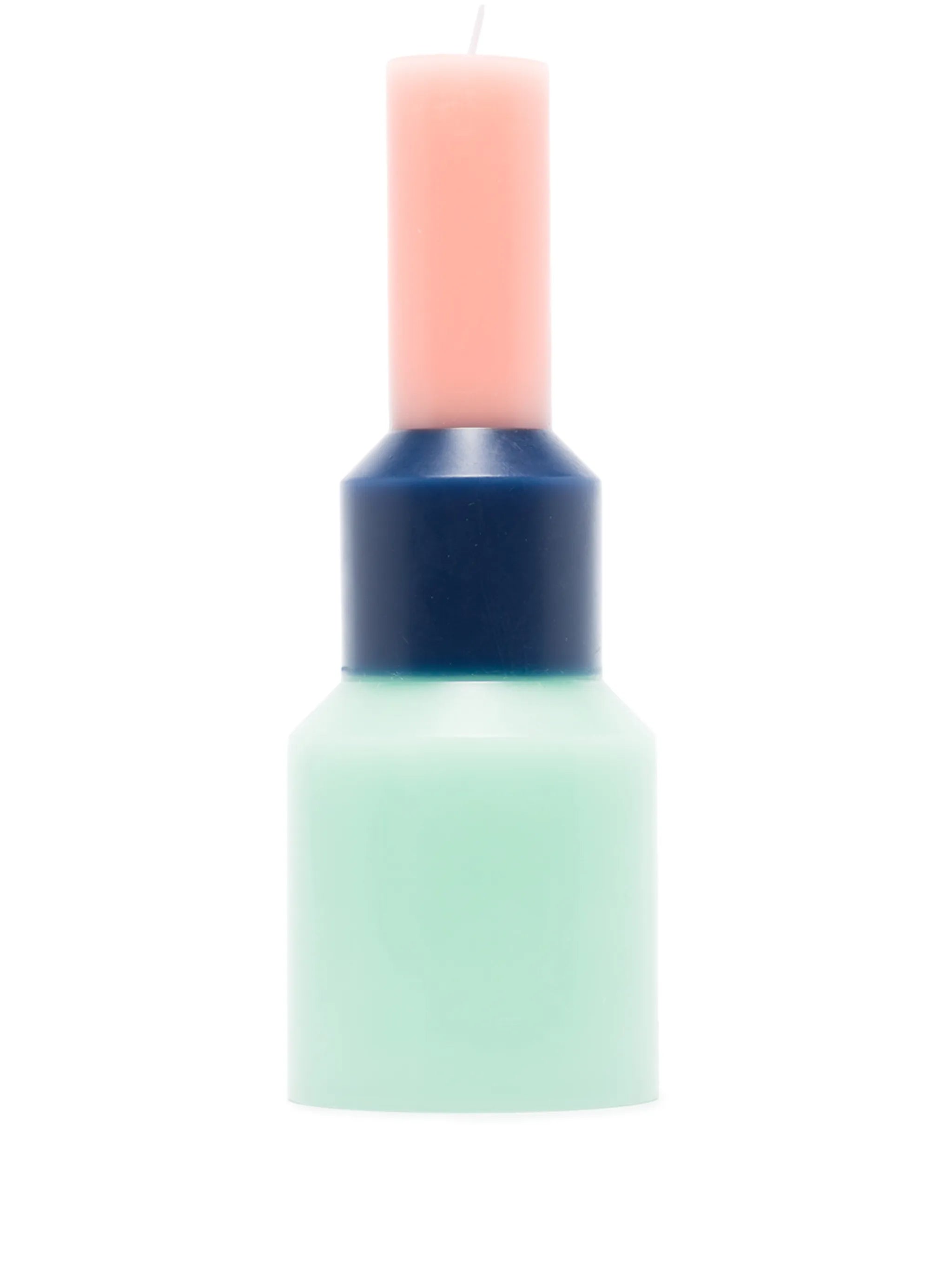 Pillar colour-block candle