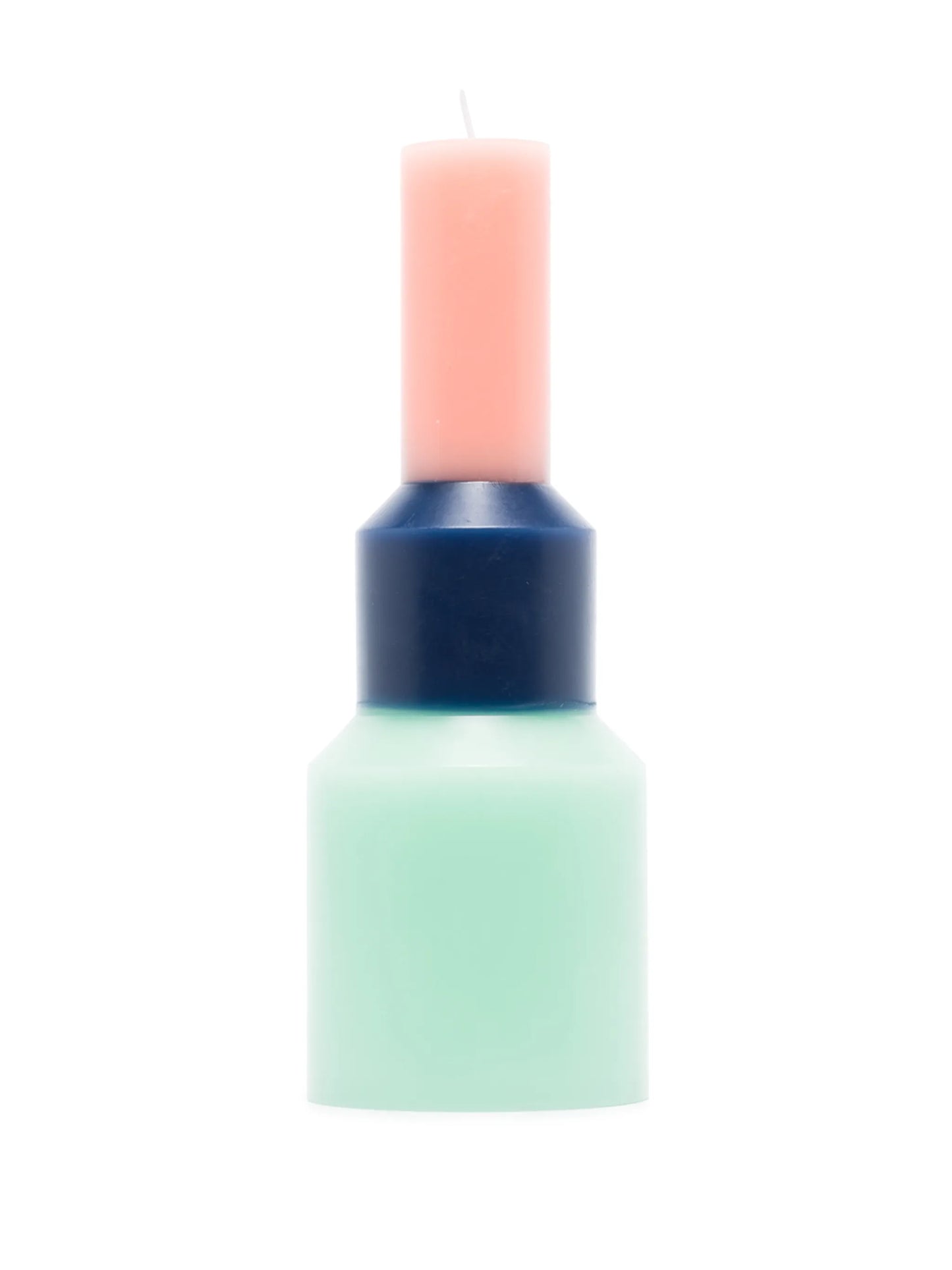 Pillar colour-block candle