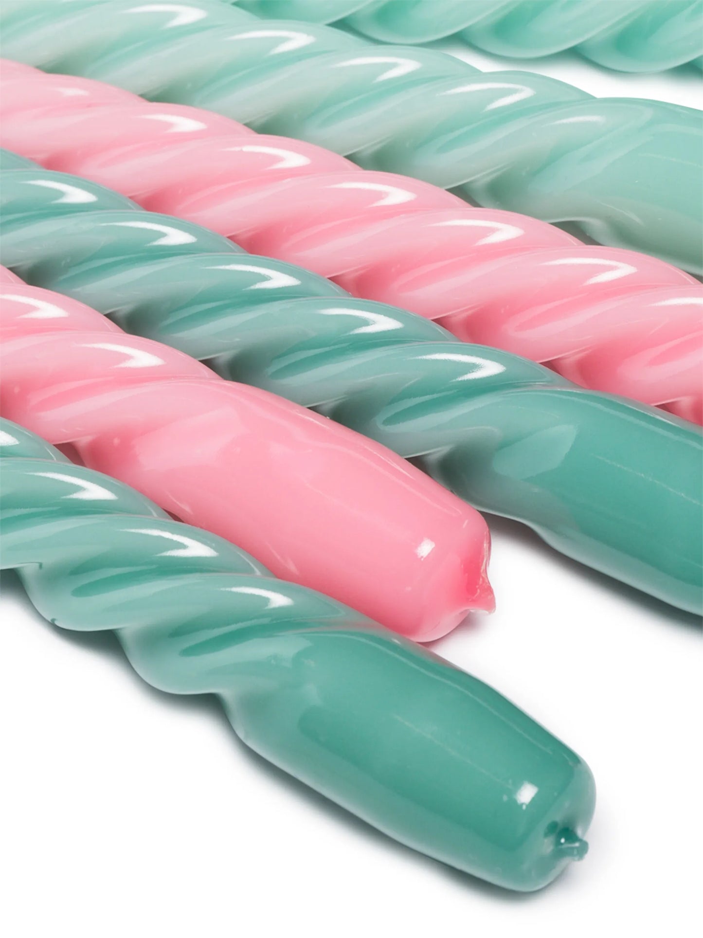 Spiral candles (set of six)