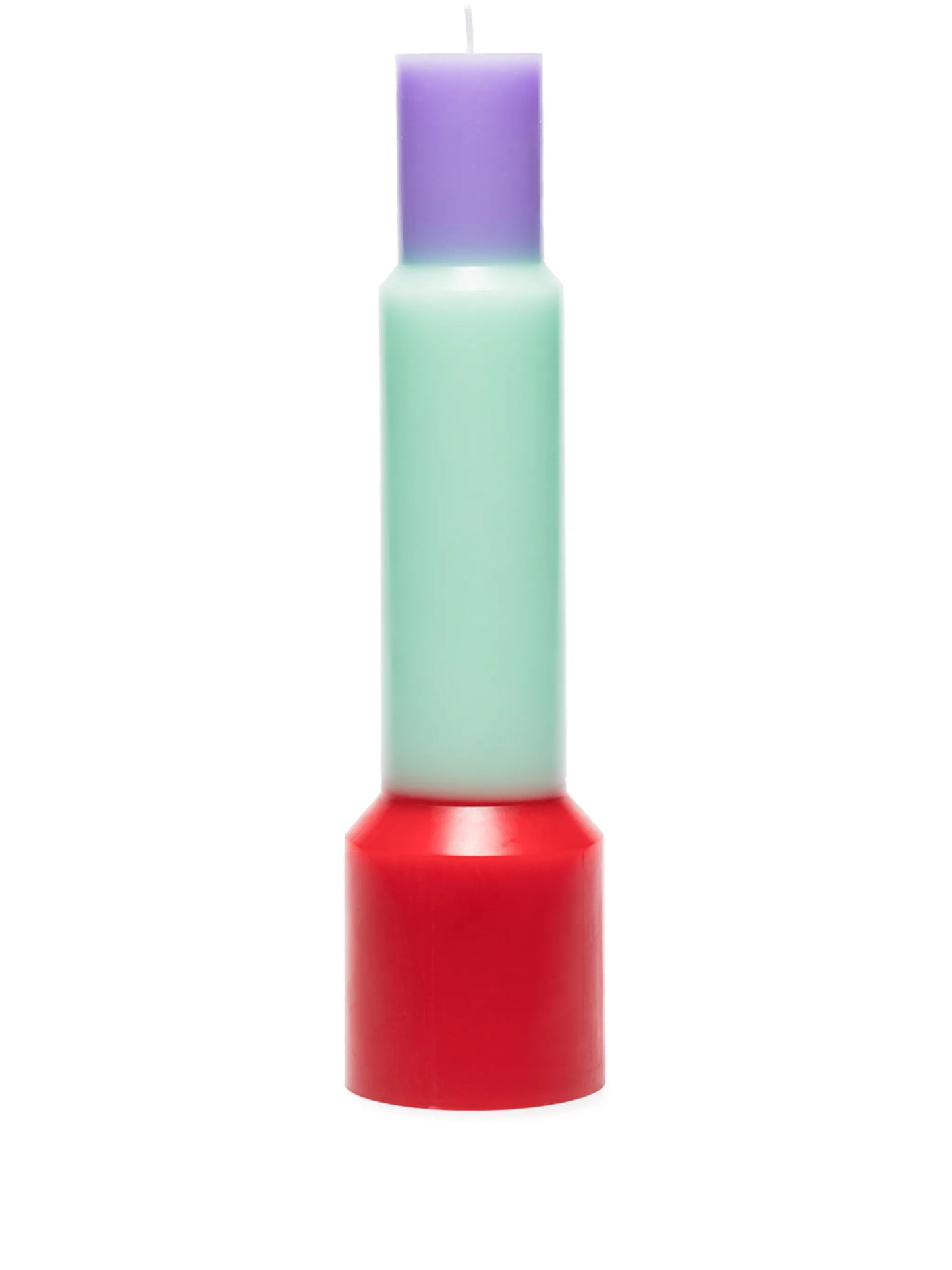 Pillar colour-block candle