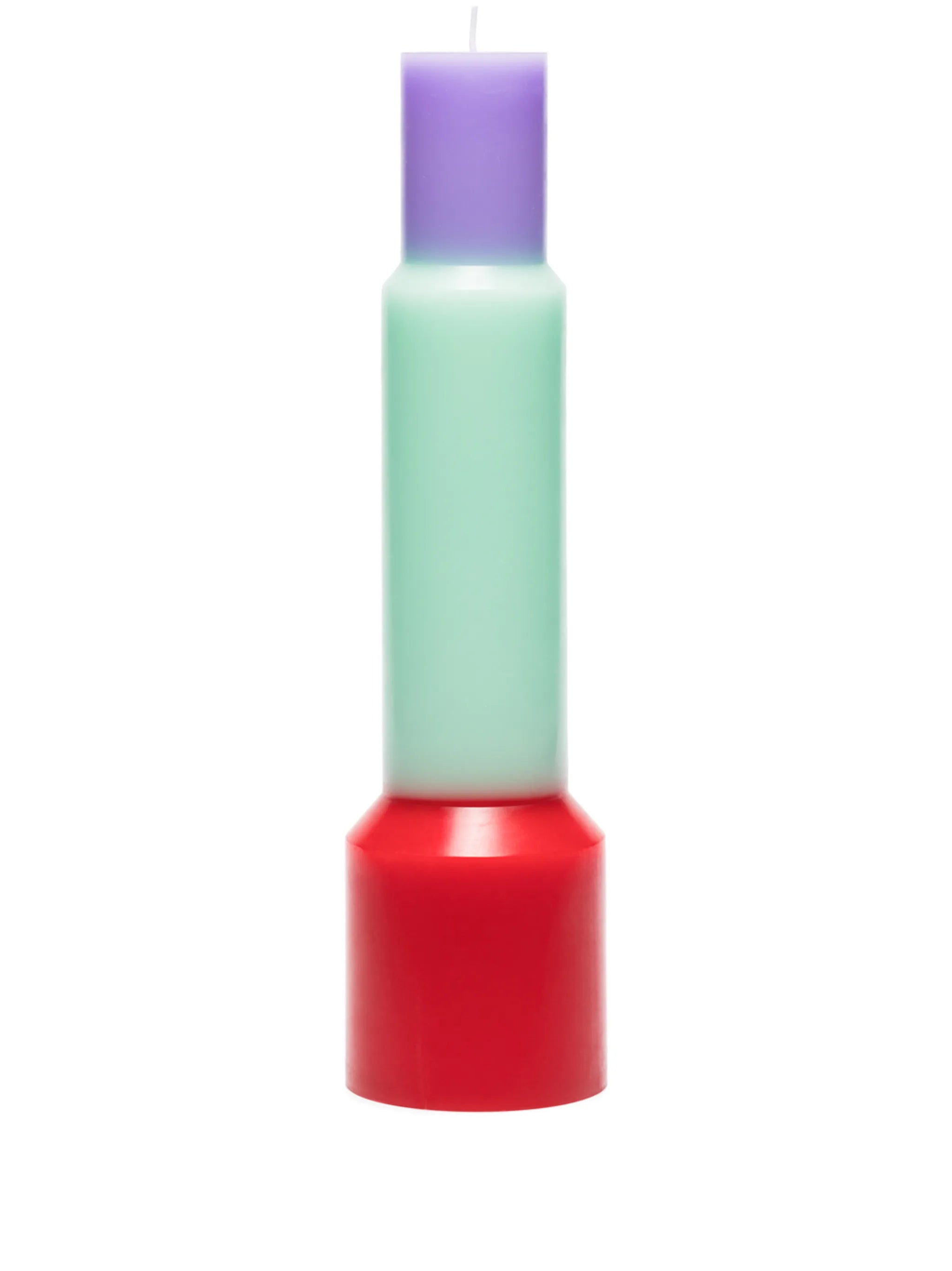 Pillar colour-block candle