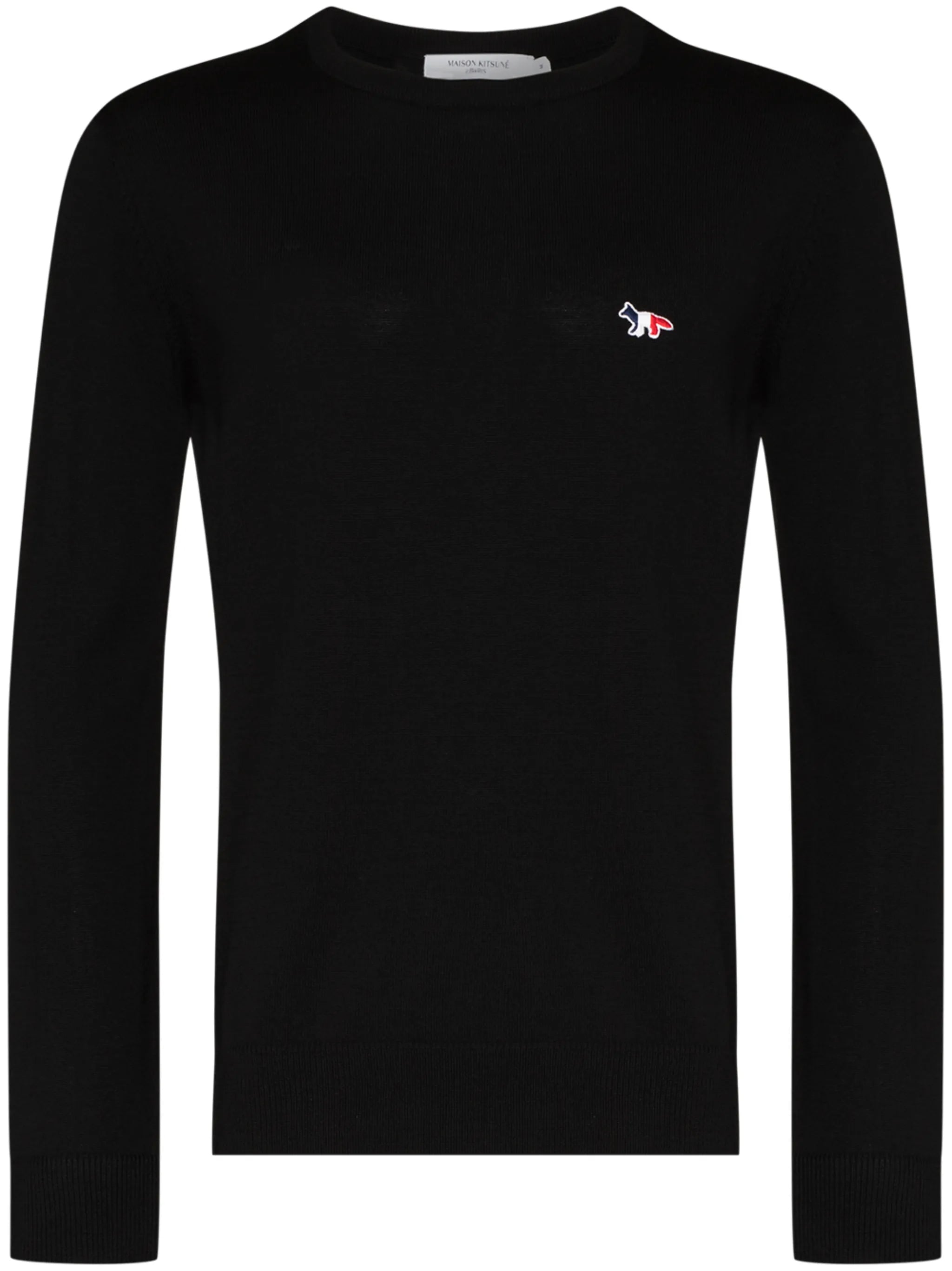 fox-patch crew-neck jumper