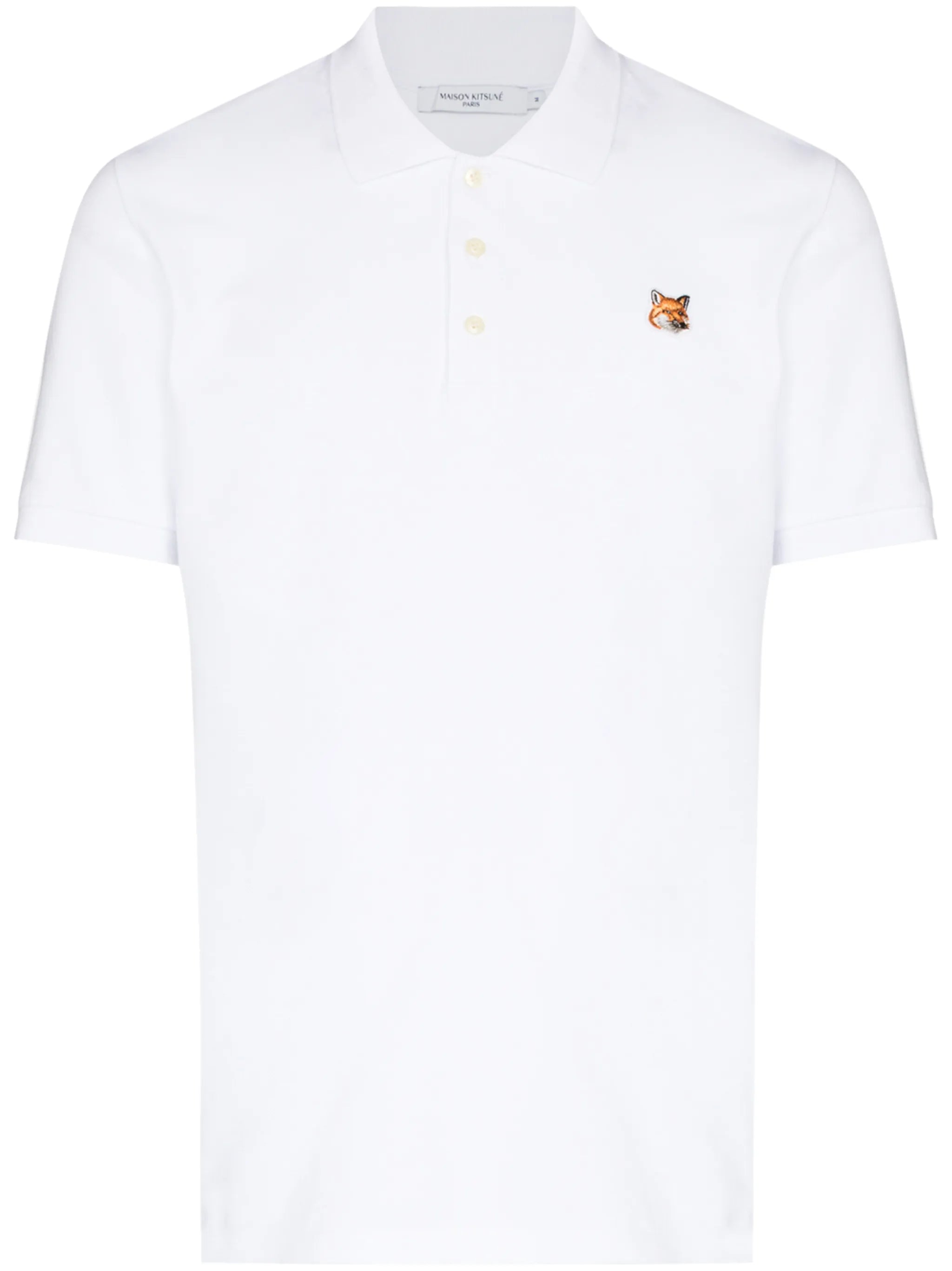 fox-patch polo shirt
