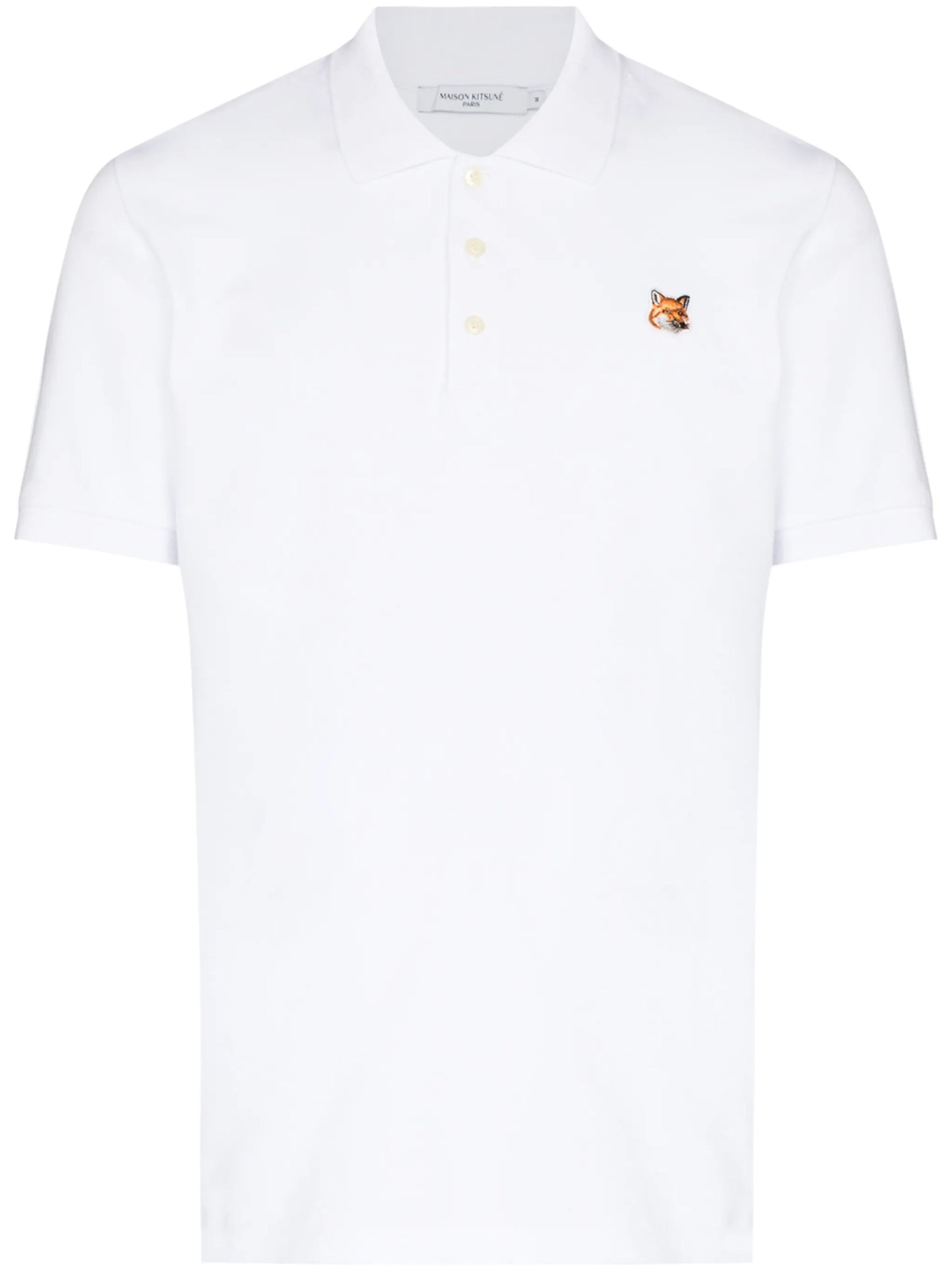 fox-patch polo shirt