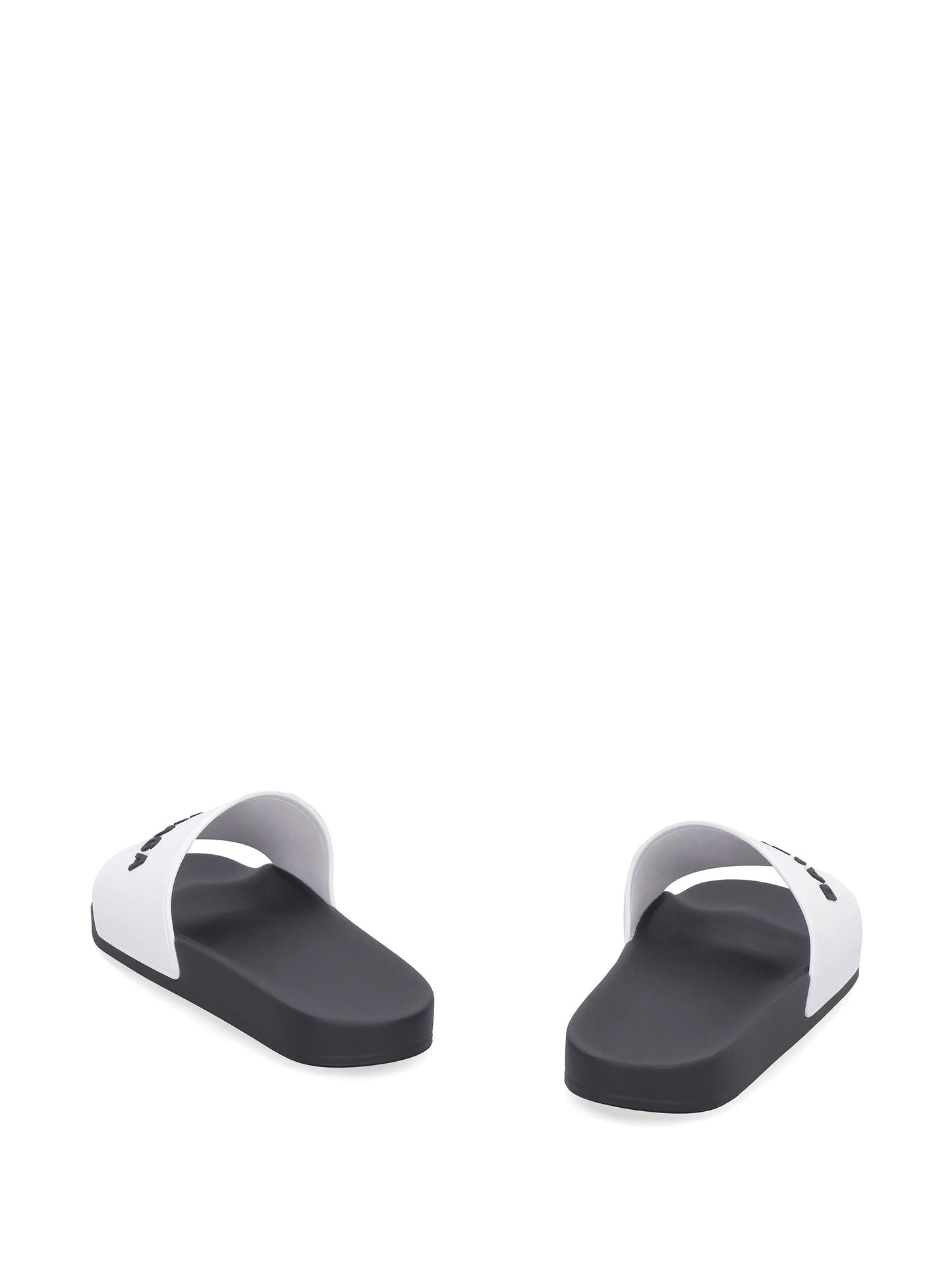 logo-embellished flat slides