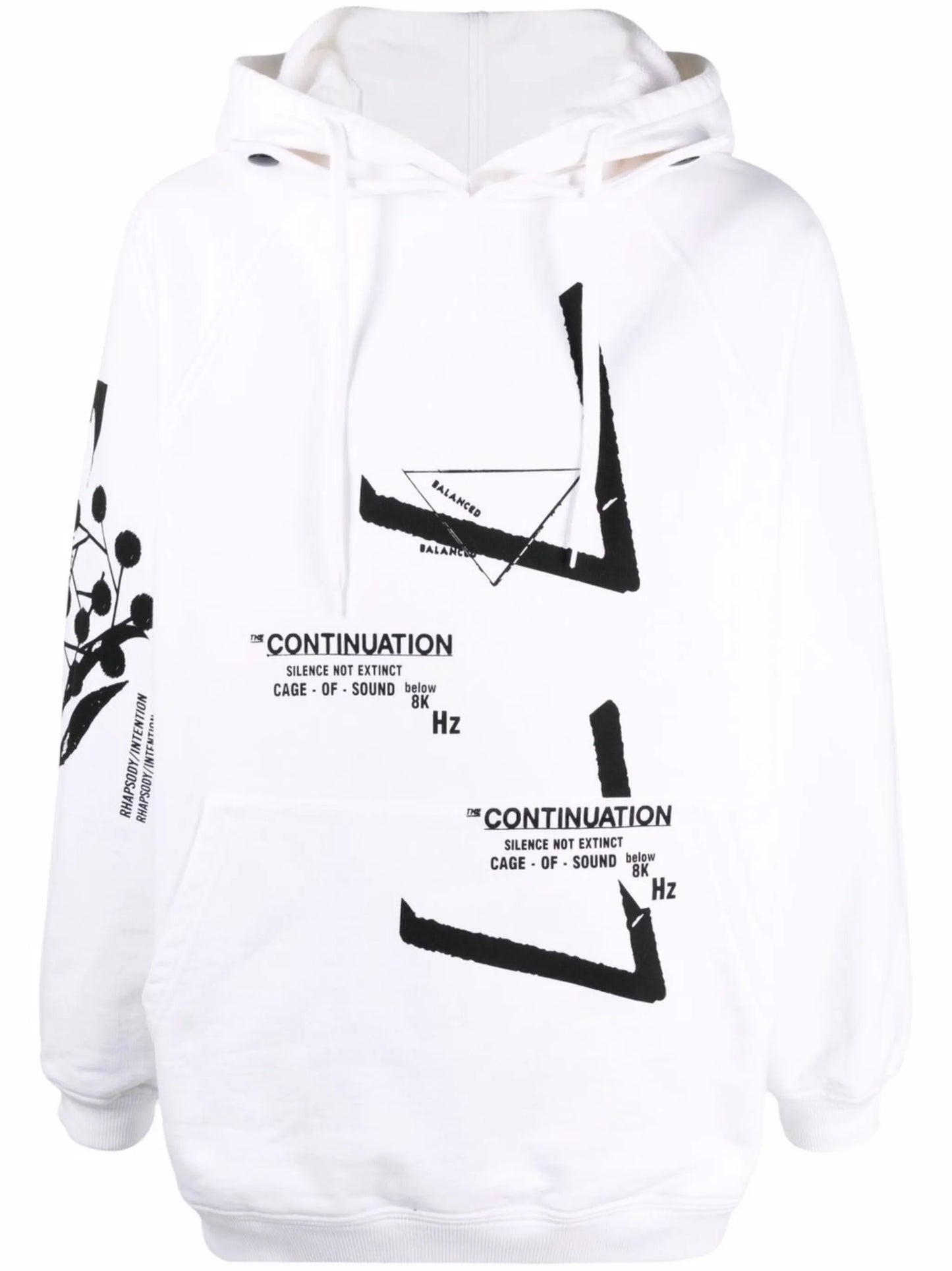 graphic-print drawstring hoodie
