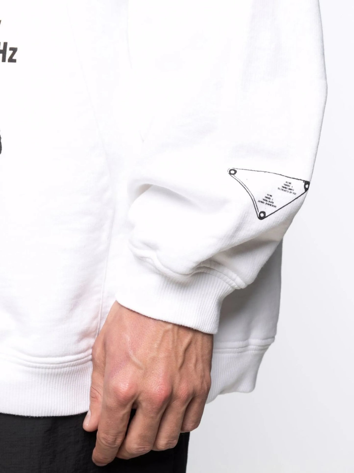 graphic-print drawstring hoodie