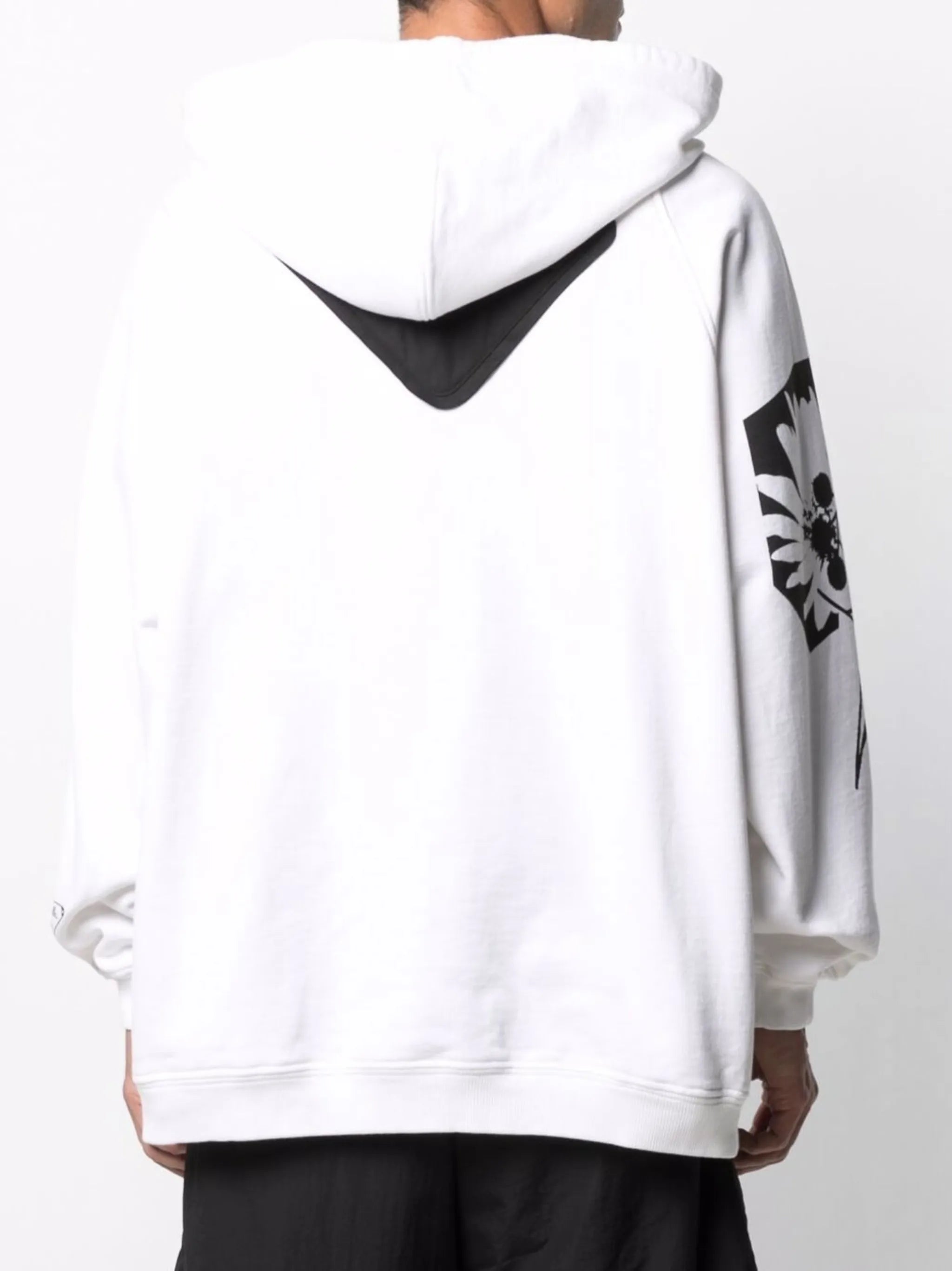 graphic-print drawstring hoodie