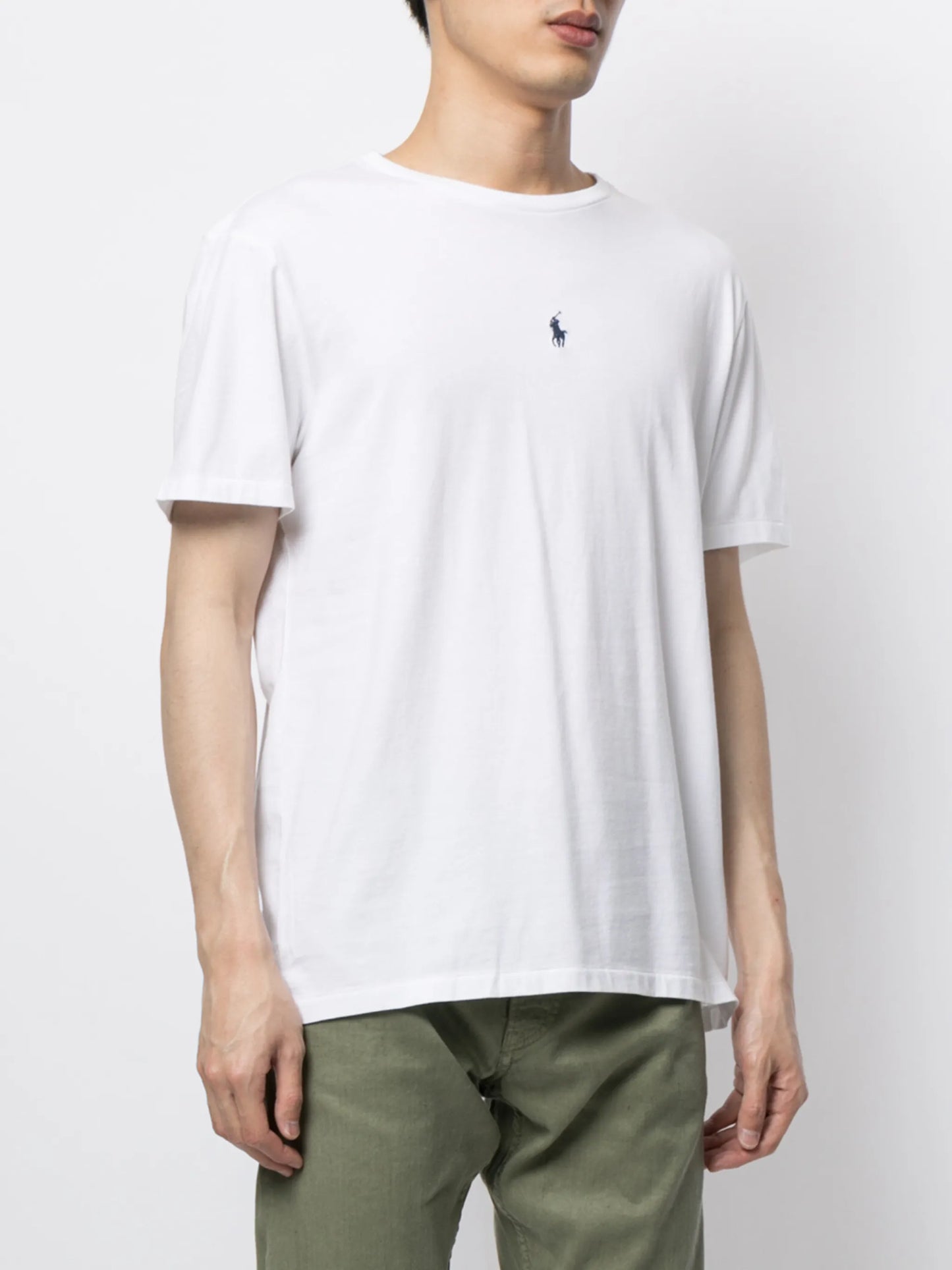 logo-embroidered cotton T-shirt
