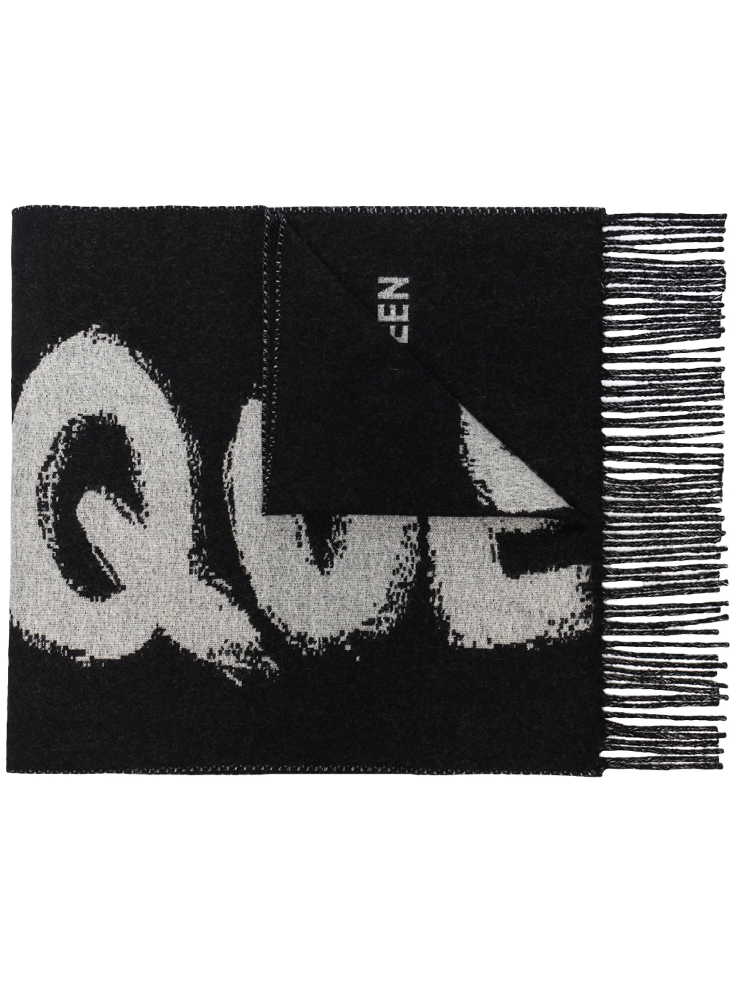 graffiti print scarf