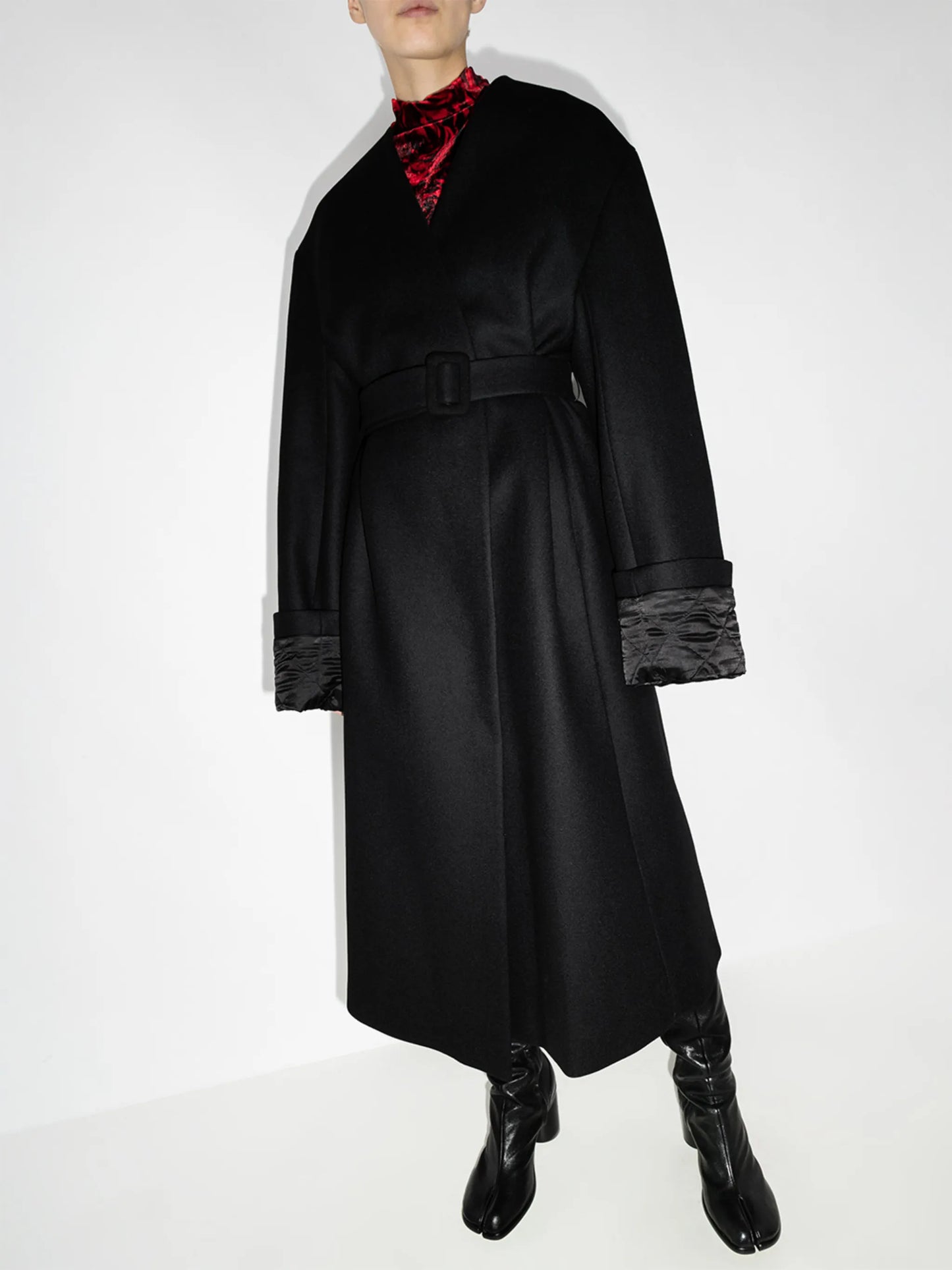 Rocks oversized belted coat