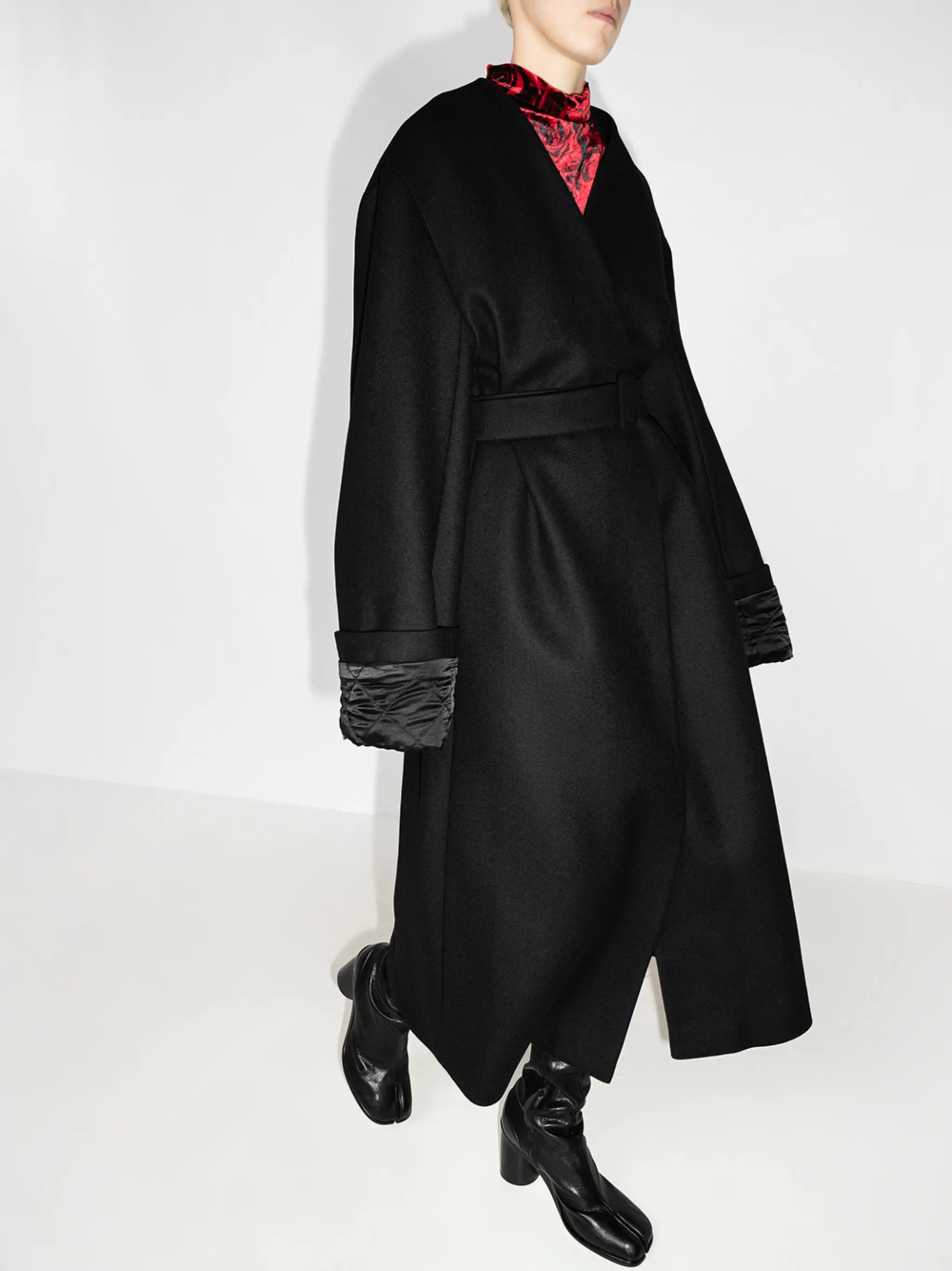 Rocks oversized belted coat