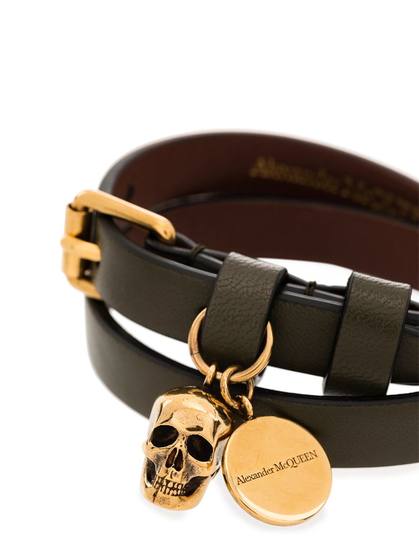 double wrap skull charm bracelet