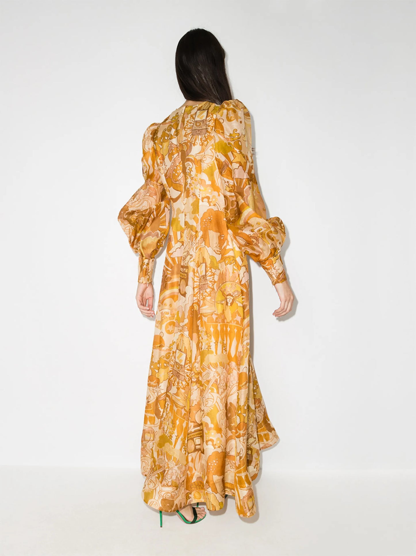 Tempo Honey Collage maxi dress