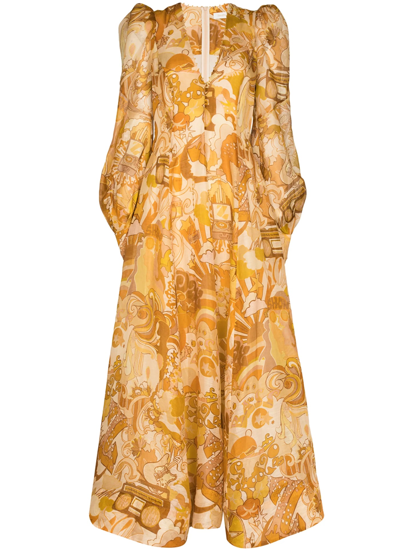 Tempo Honey Collage maxi dress