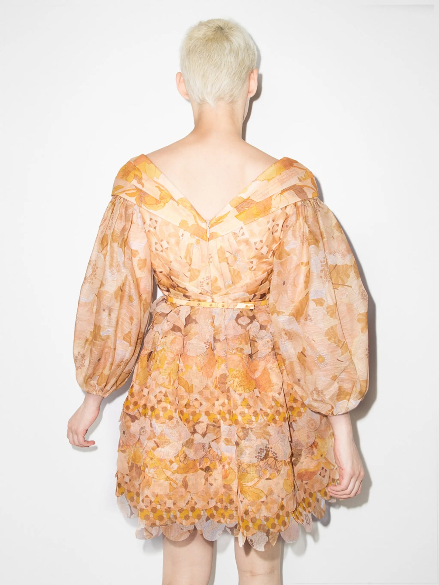 Tempo puff-sleeve dress
