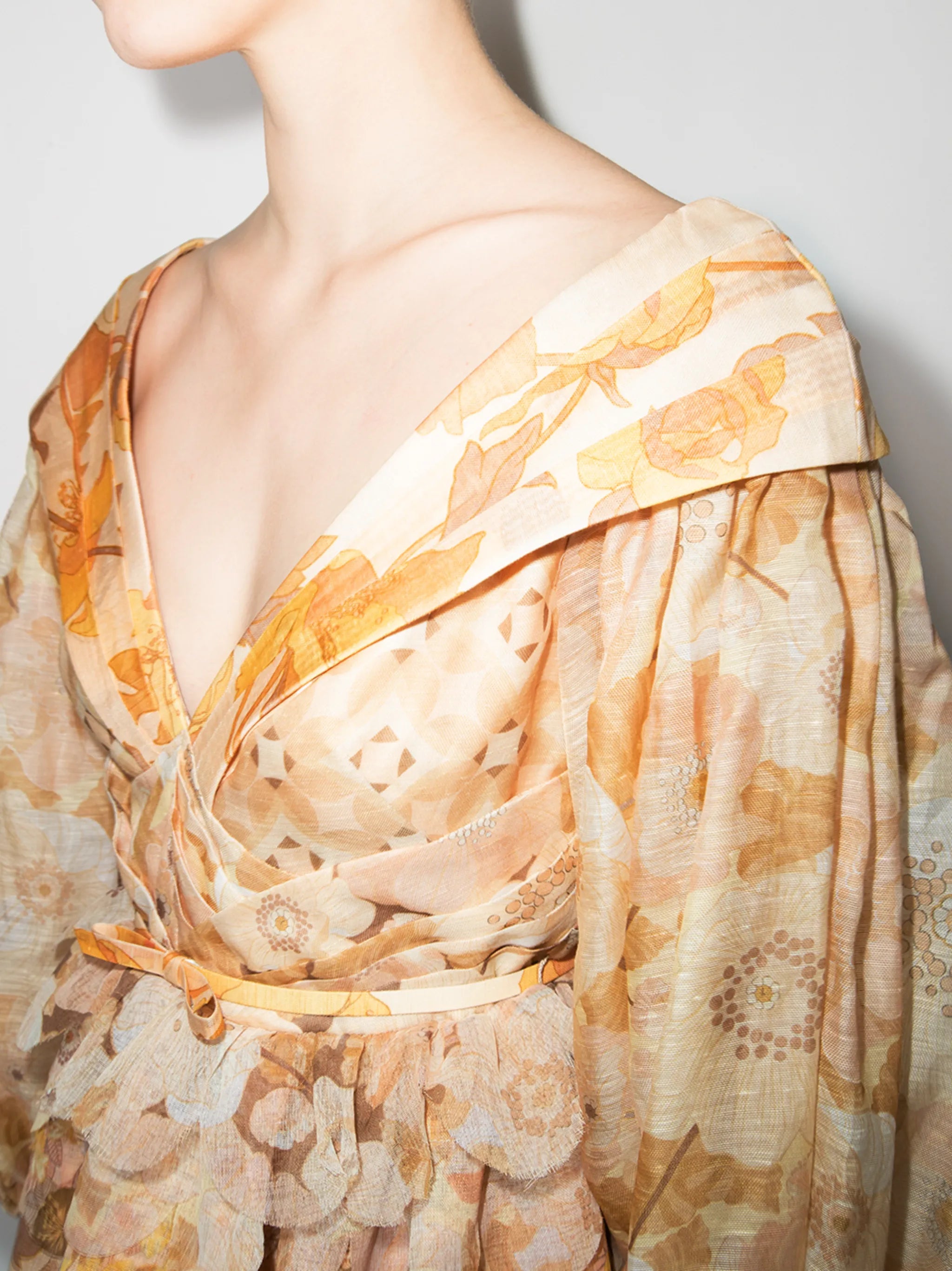 Tempo puff-sleeve dress