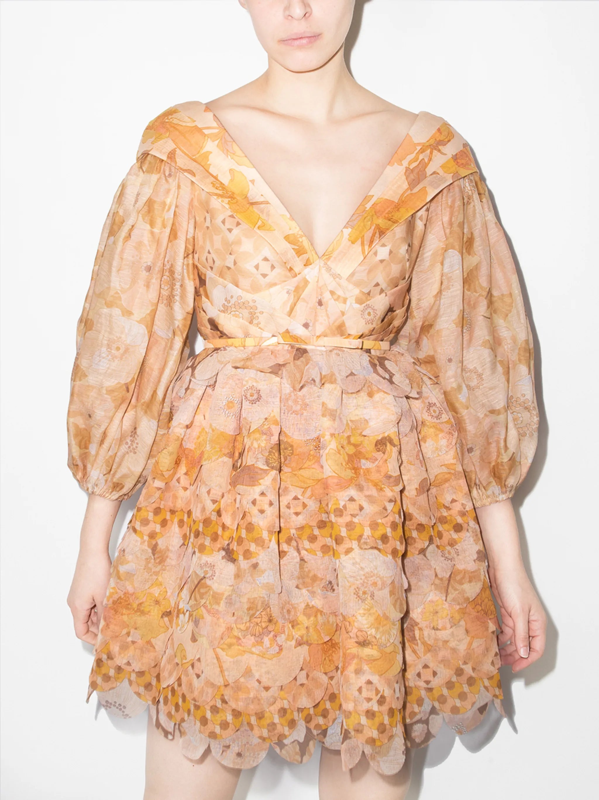 Tempo puff-sleeve dress