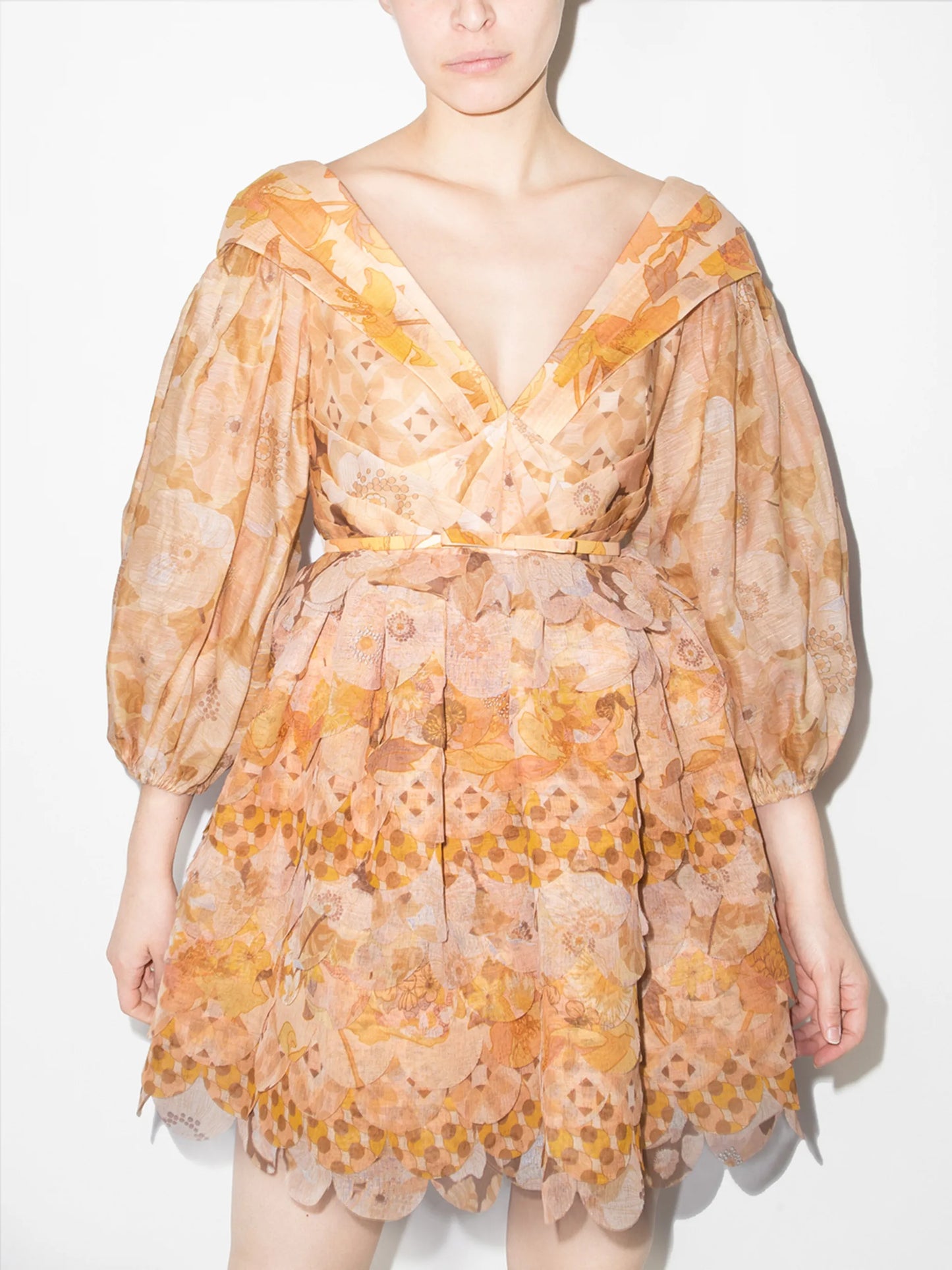 Tempo puff-sleeve dress