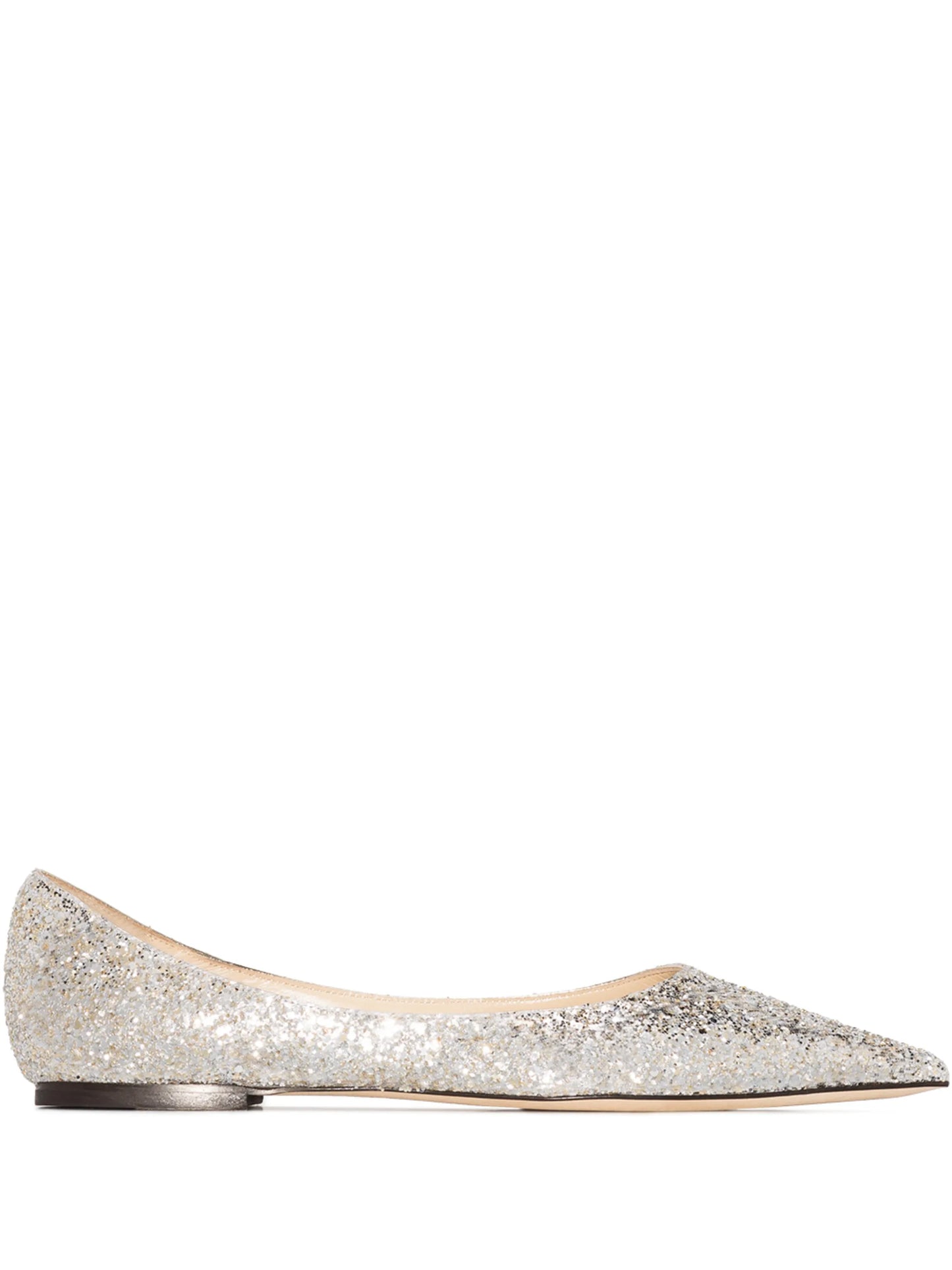 Love glitter-embellished ballerina shoes