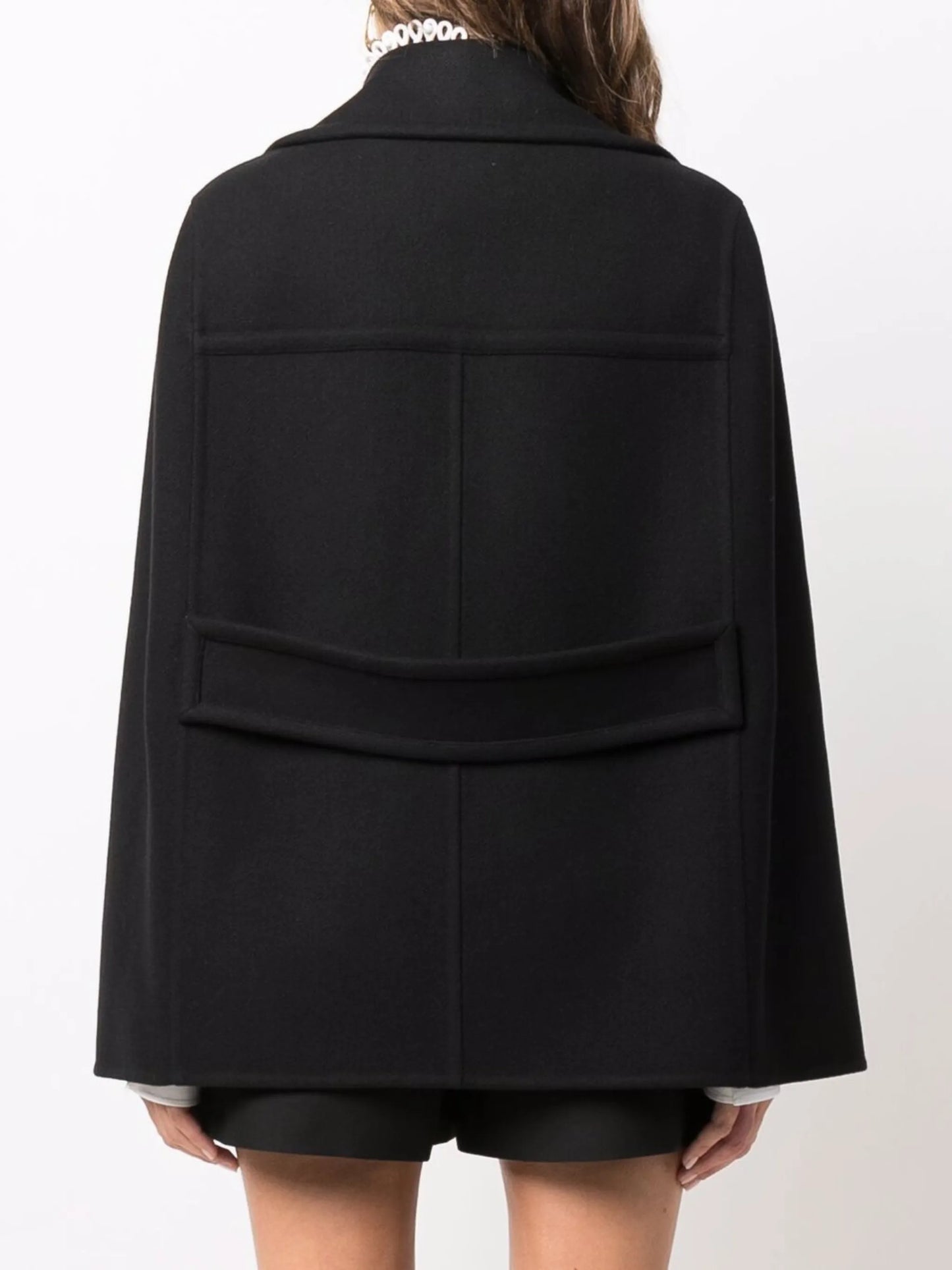 double-breasted cape