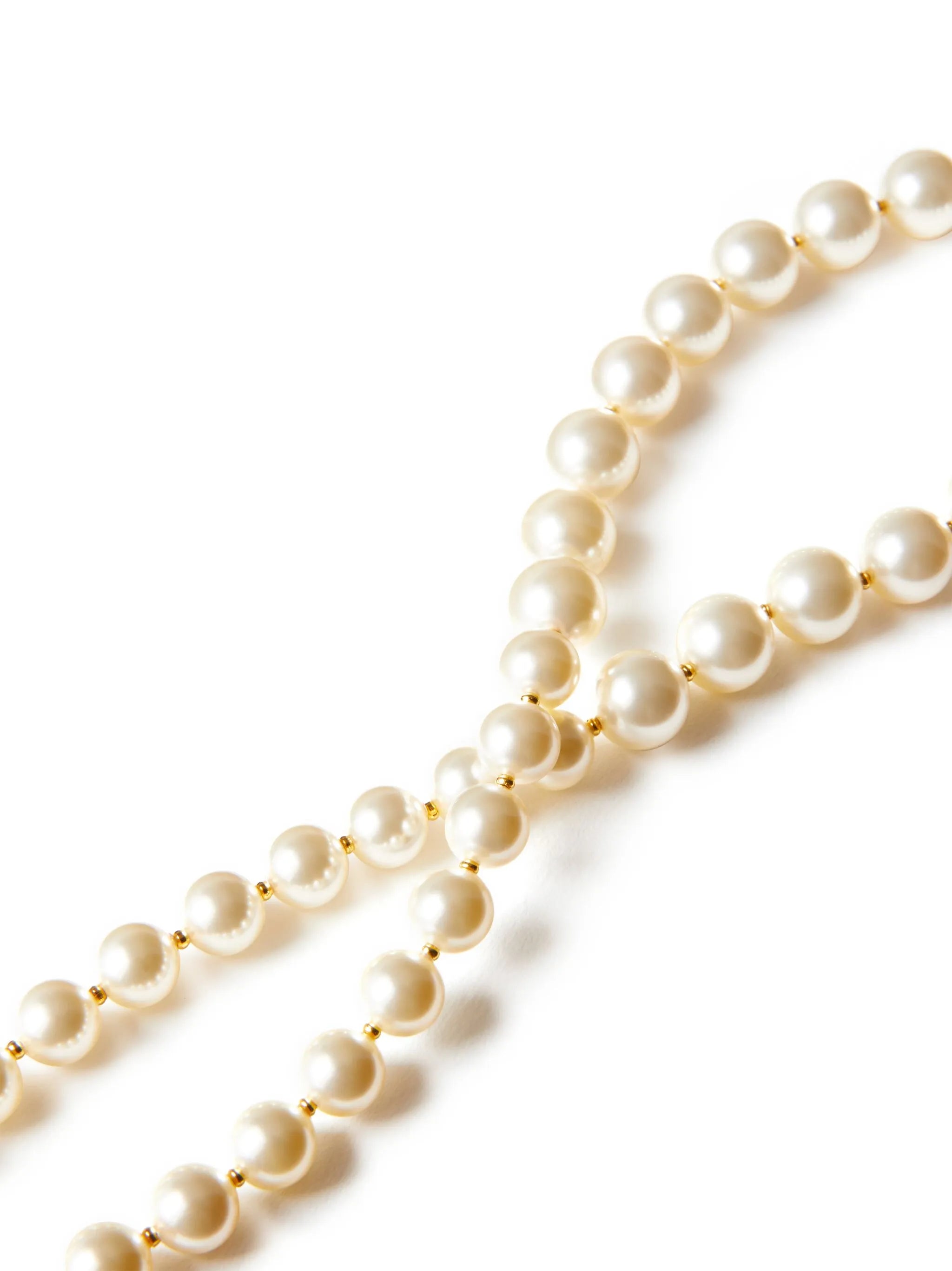 VLogo Signature pearl necklace